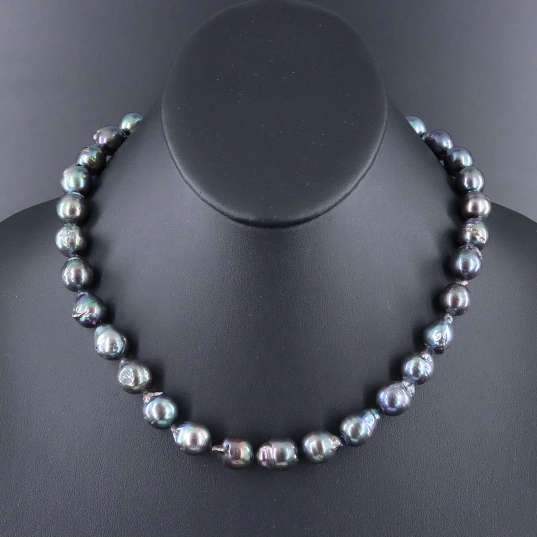 Pearl Necklace with Sterling Clasp