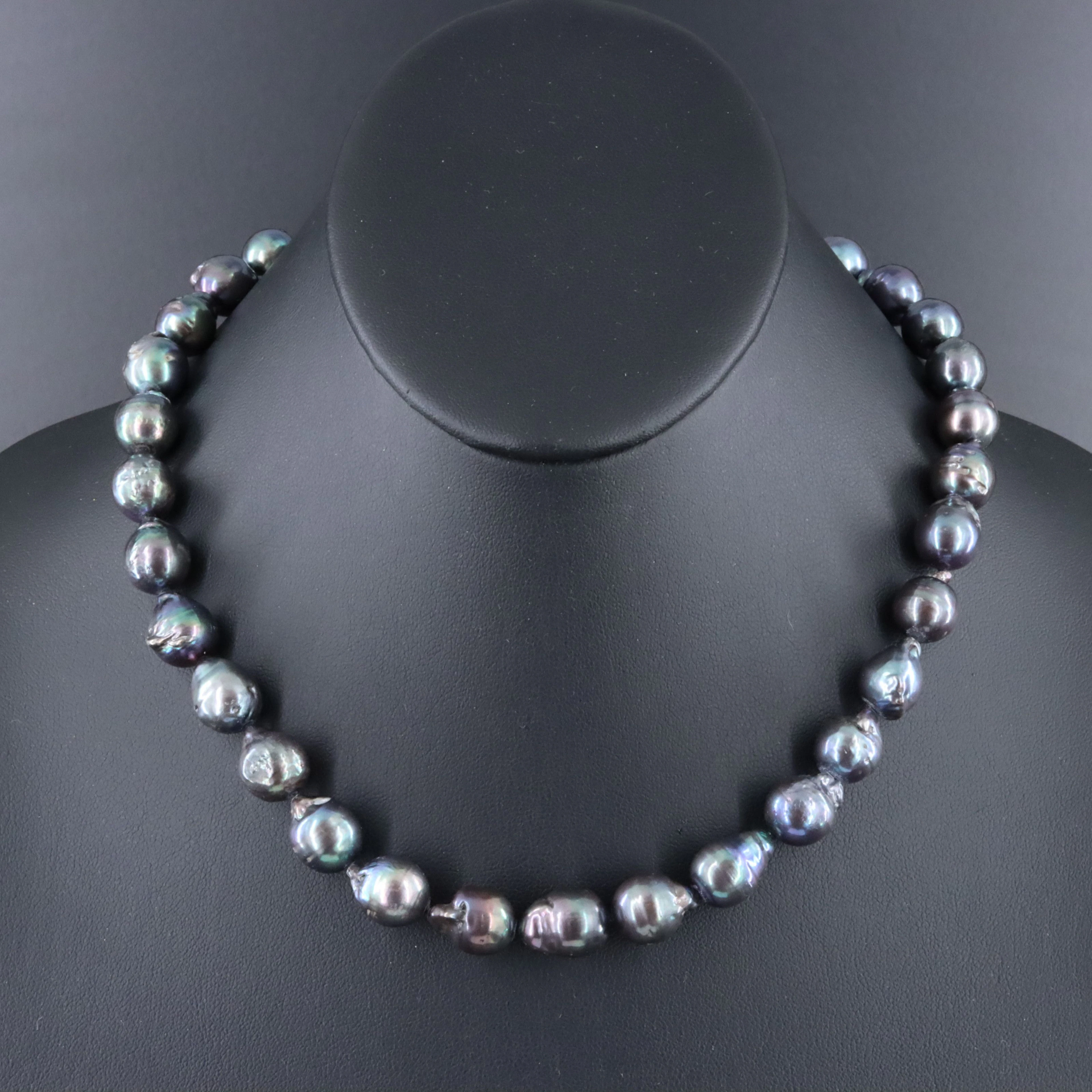 Pearl Necklace with Sterling Clasp