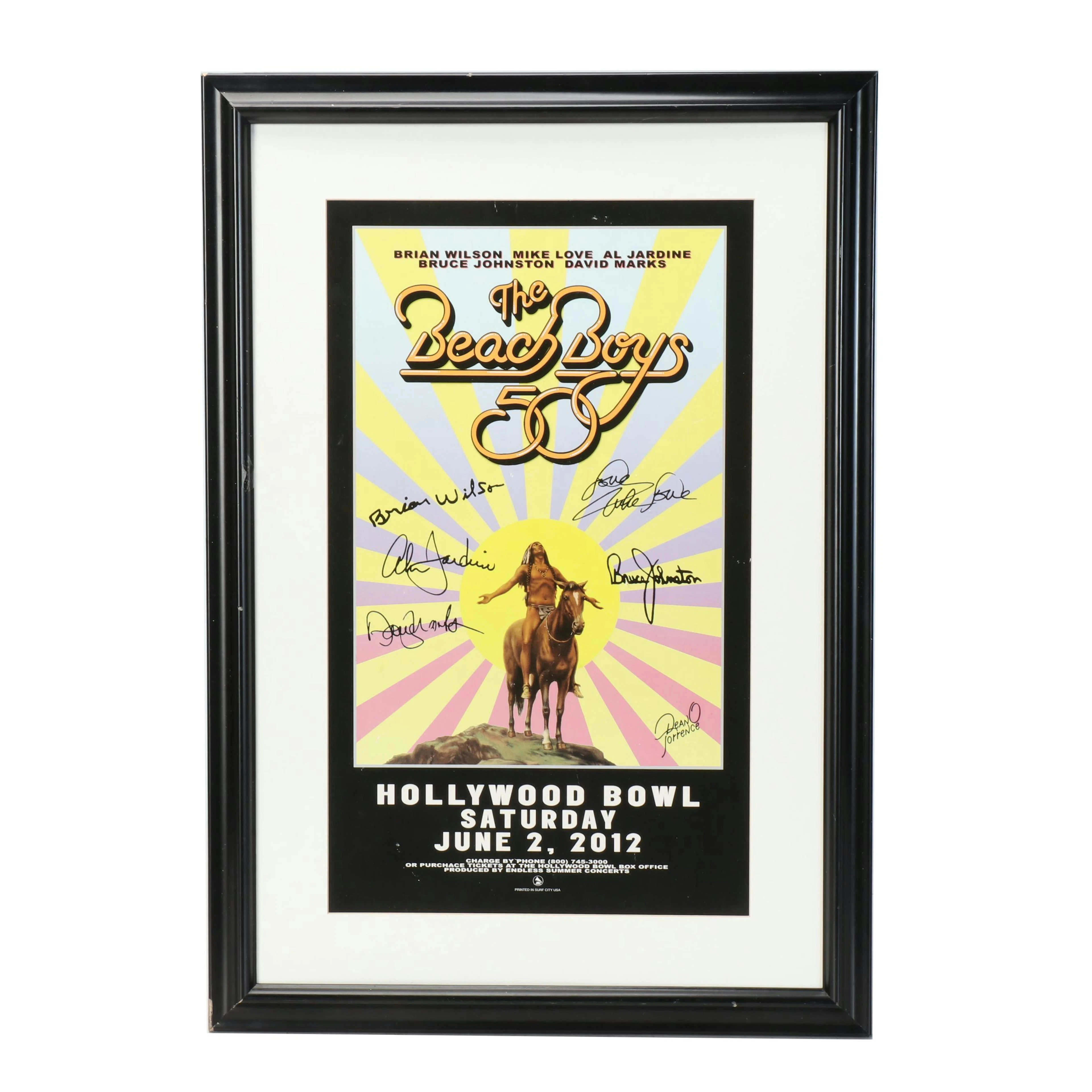 The Beach Boys 50th Anniversary Hollywood Bowl Poster, 2012