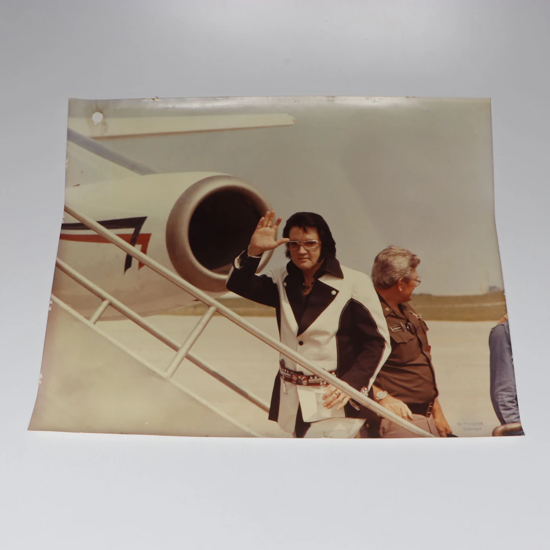 Elvis Presley Boarding His Private Jet Promotional Photo, 1976