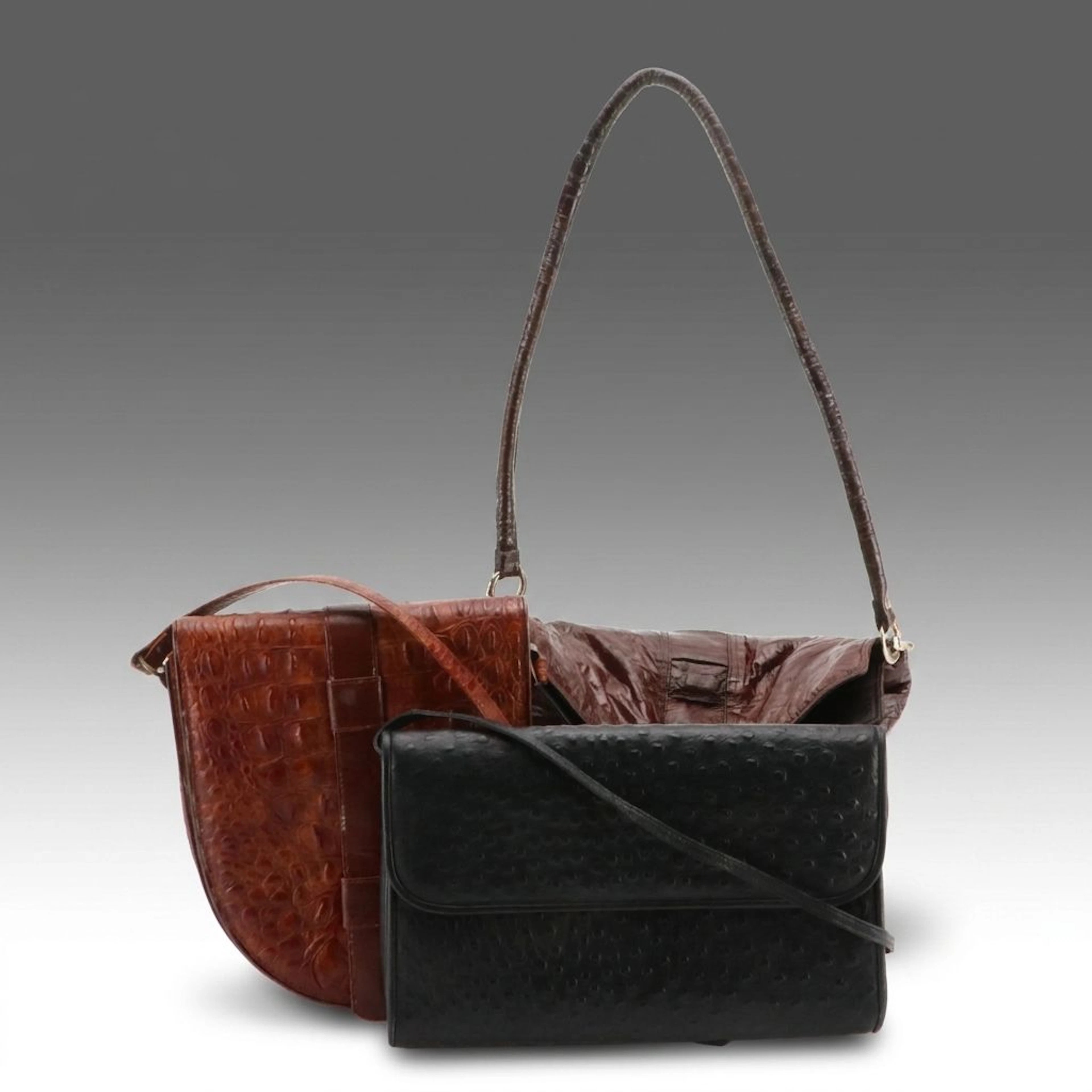 Anne Klein and Elle Bijou Crossbody Bags with Others in Embossed Leather