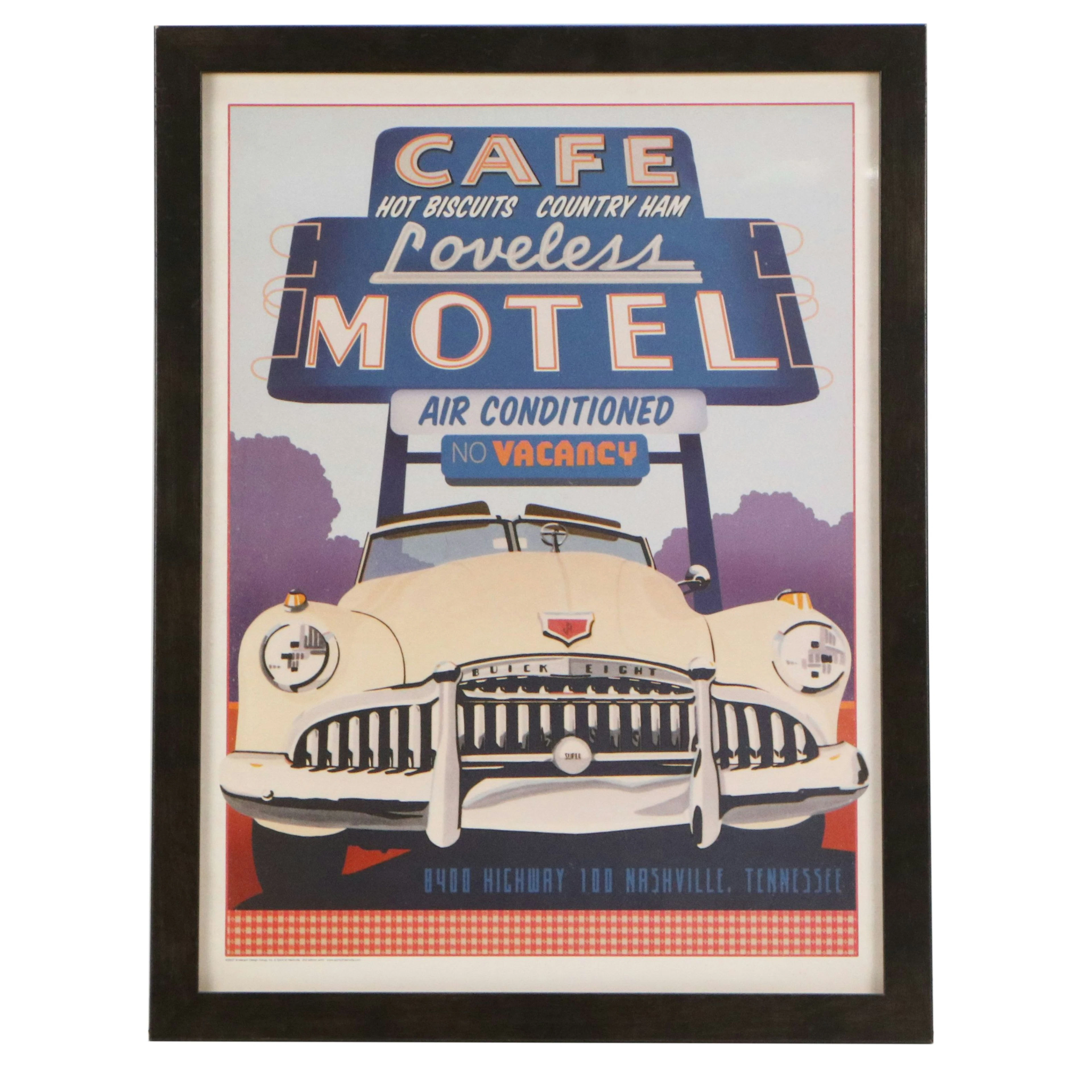 Loveless Cafe, Nashville, Tennessee Travel Poster, 2007