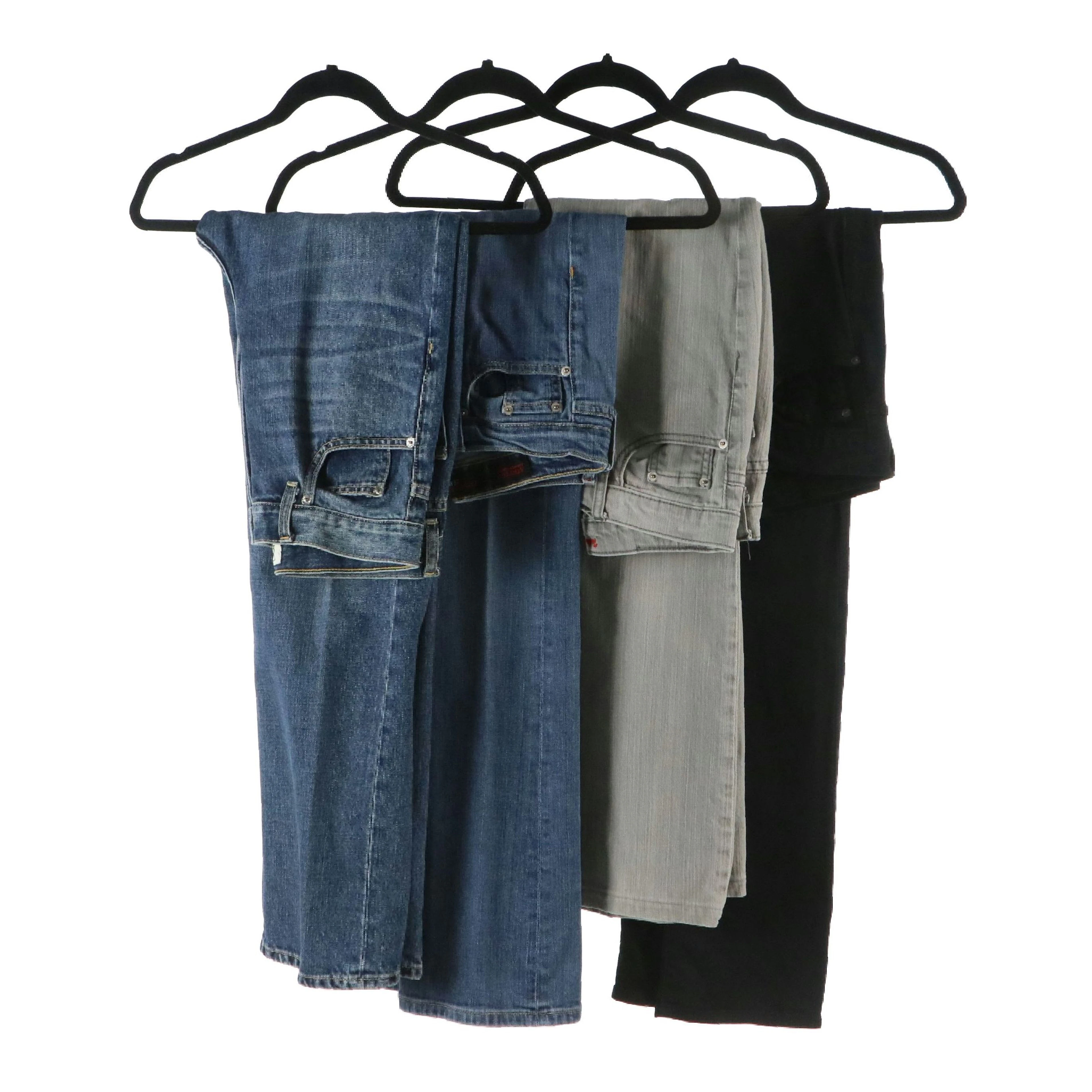 Blue, Grey and Black Denim Jeans from Fabrizio Gianni, Eve Denim & James Jeans