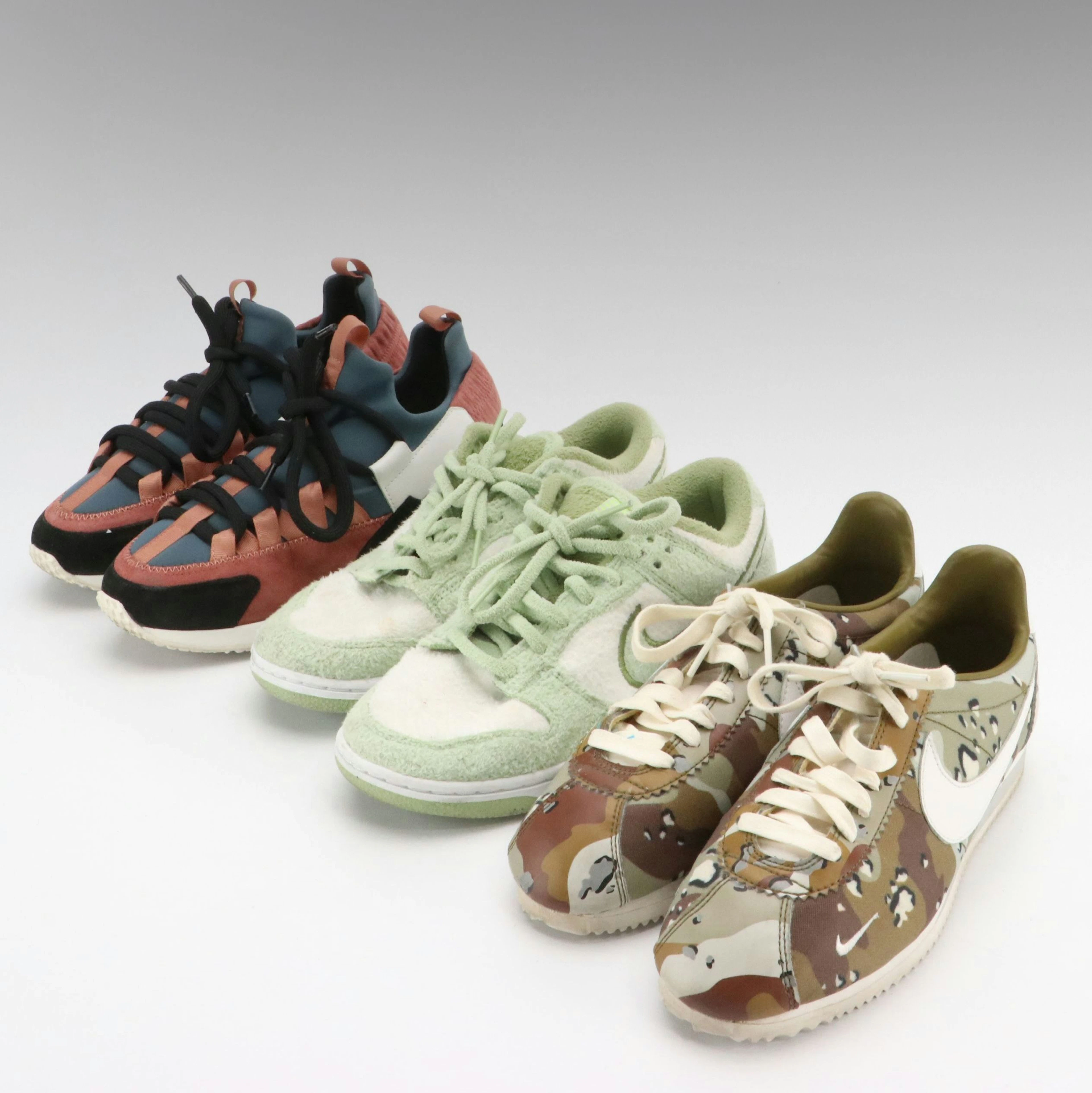Nike Dunk Low Fleece Pack, Cortez Desert Camo and Pierre Hardy Sneakers