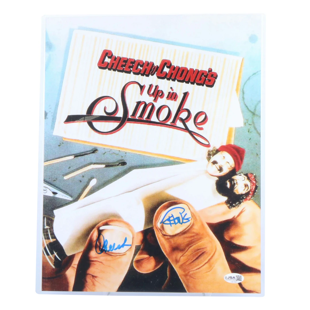 Cheech and Chong Signed “Up In Smoke” Movie Print, JSA