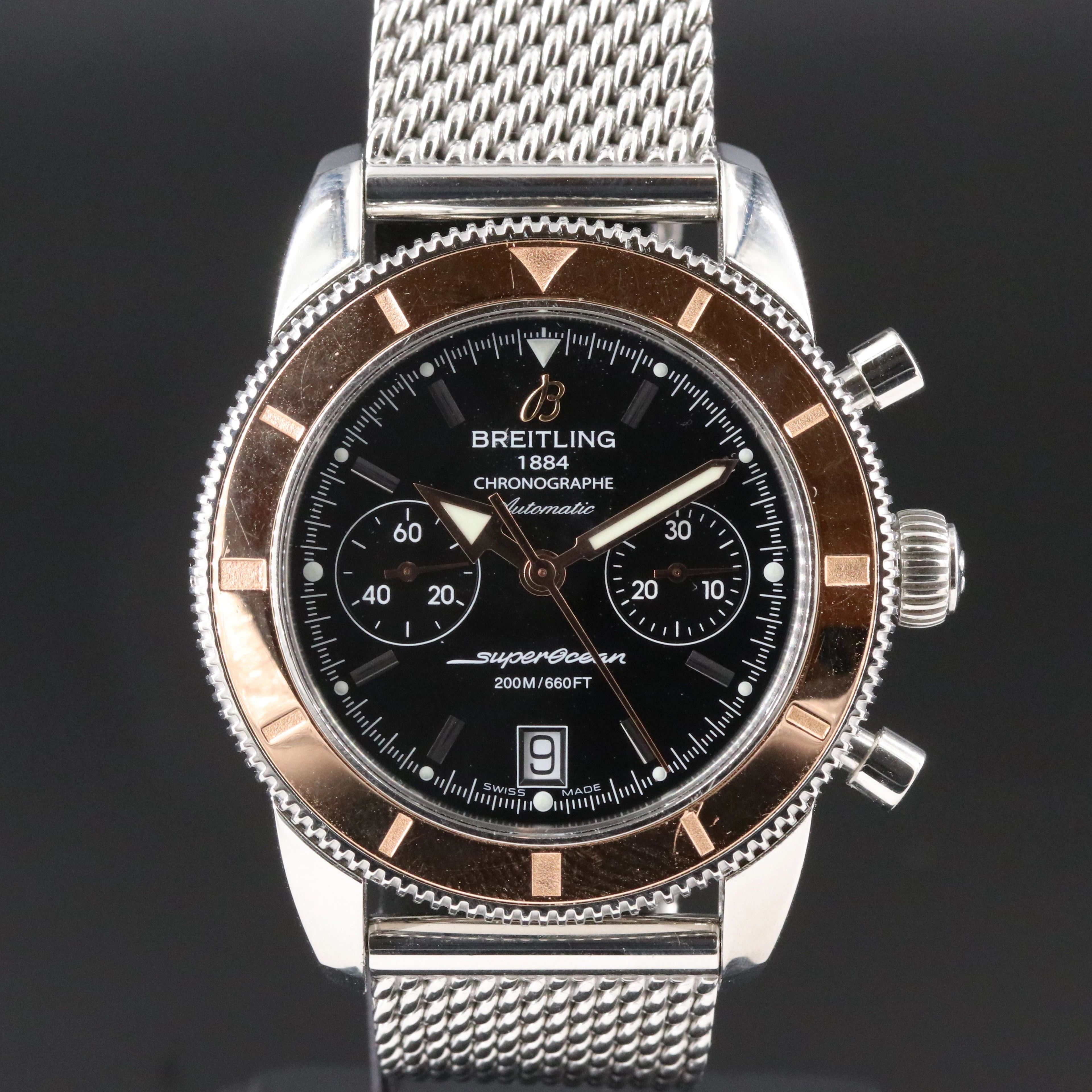 Breitling SuperOcean Heritage Chrono 18K Gold & Steel Automatic Watch