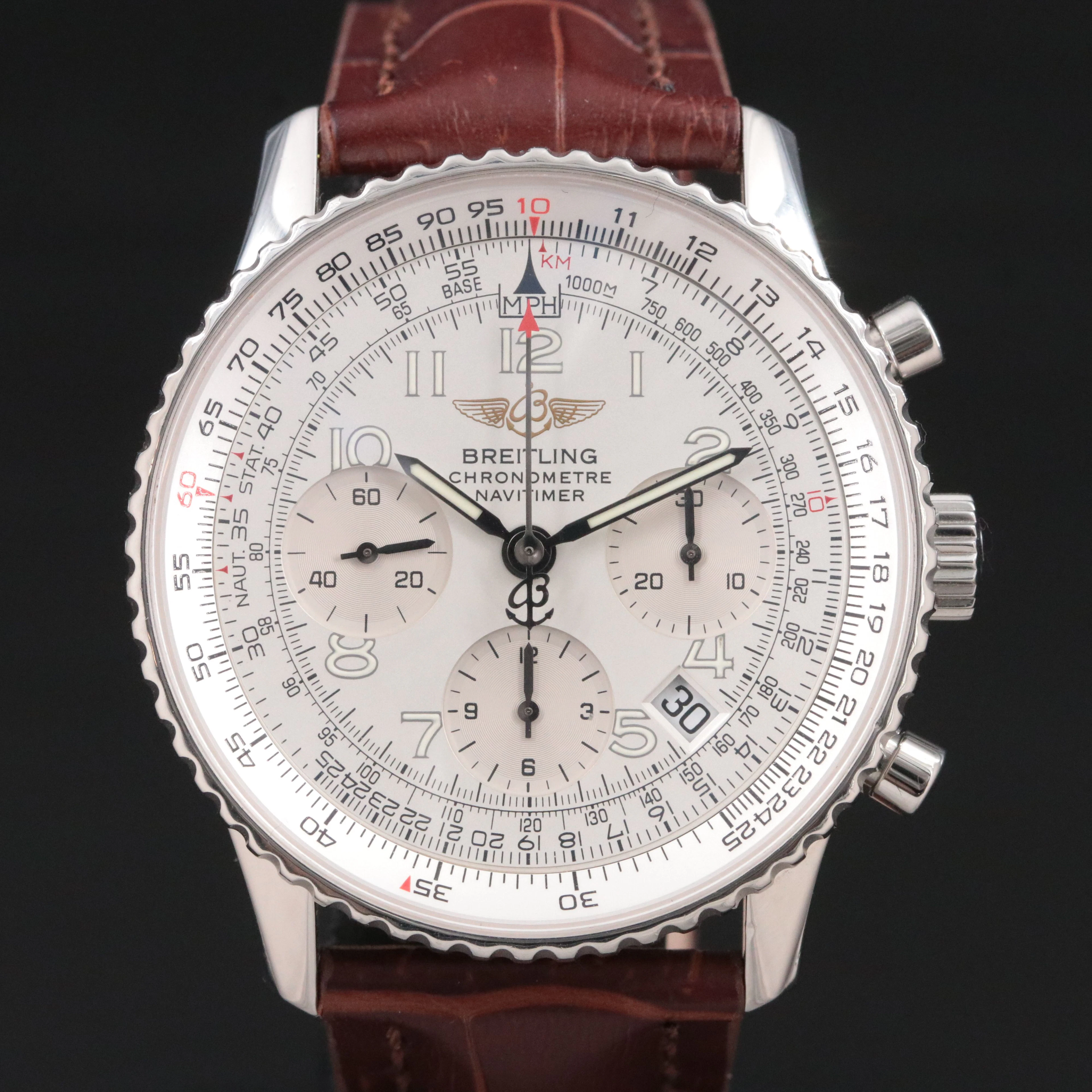 Breitling Navitimer Chronograph 42mm Steel Automatic Watch Ref. A23322