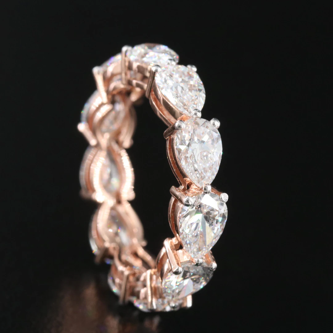 14K Rose Gold 4.67 CTW Lab Grown Diamond Eternity Band