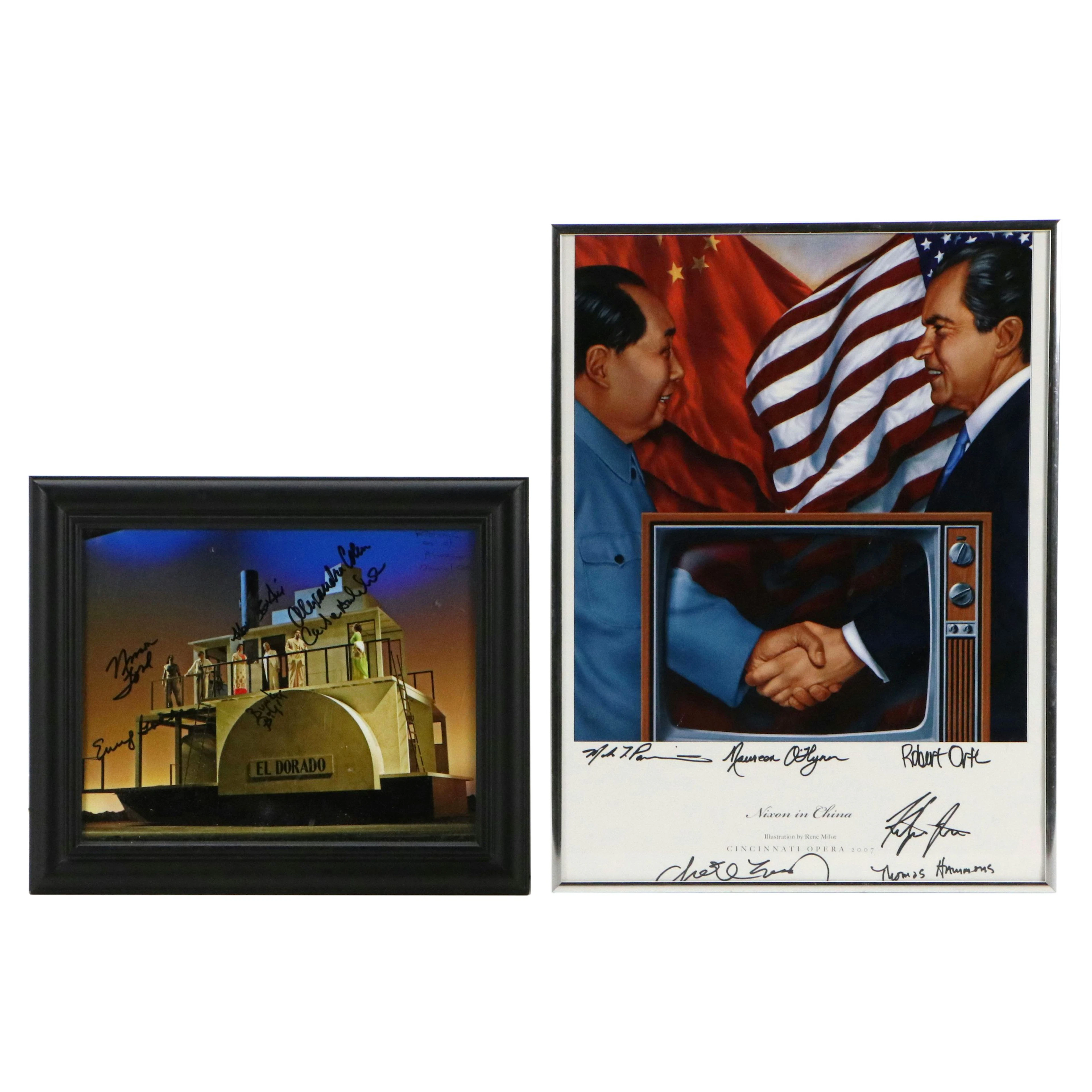 Cast Signed Cincinnati Opera Photograph and Print, 2007 - 2008