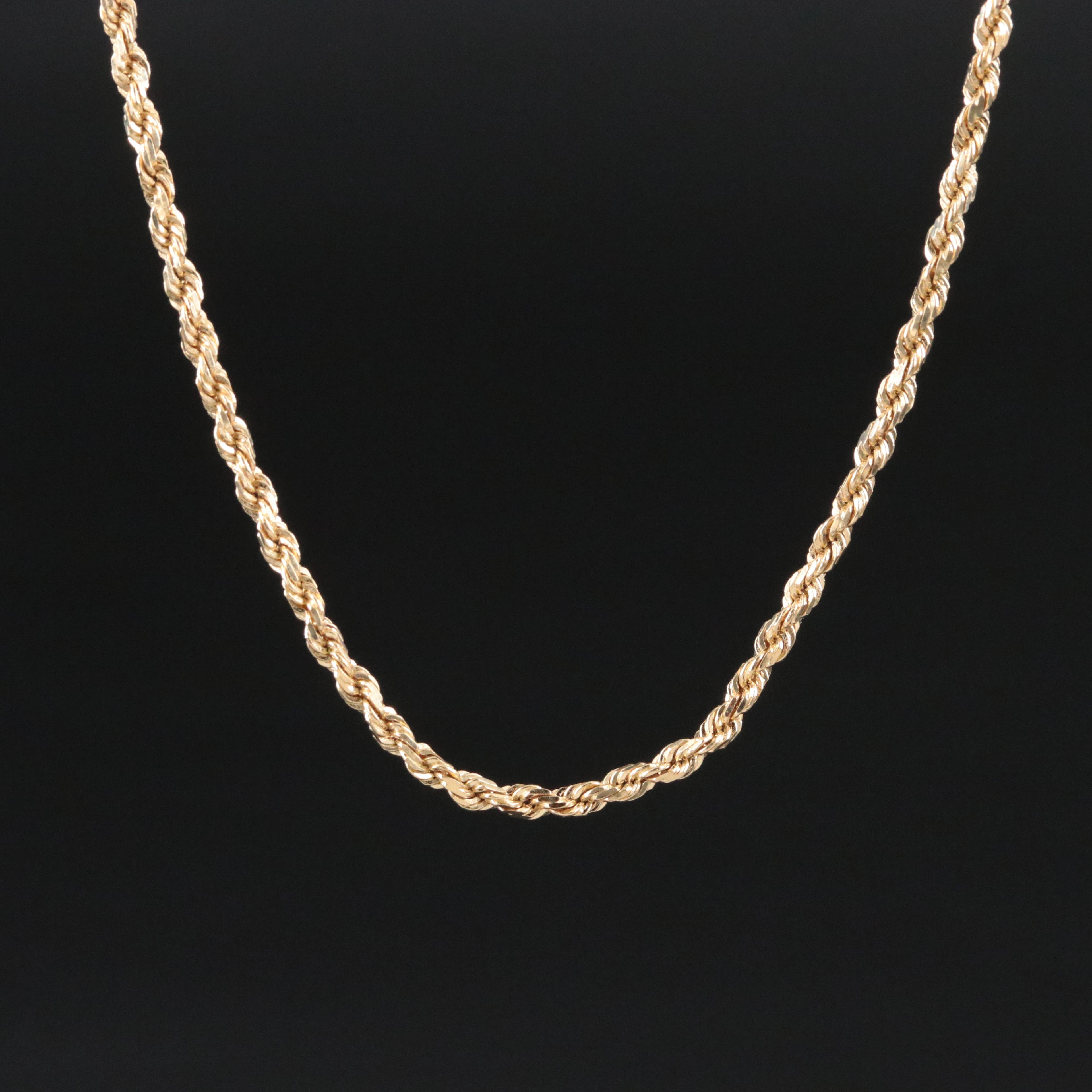 Michael Anthony 14K Braided Rope Chain Necklace