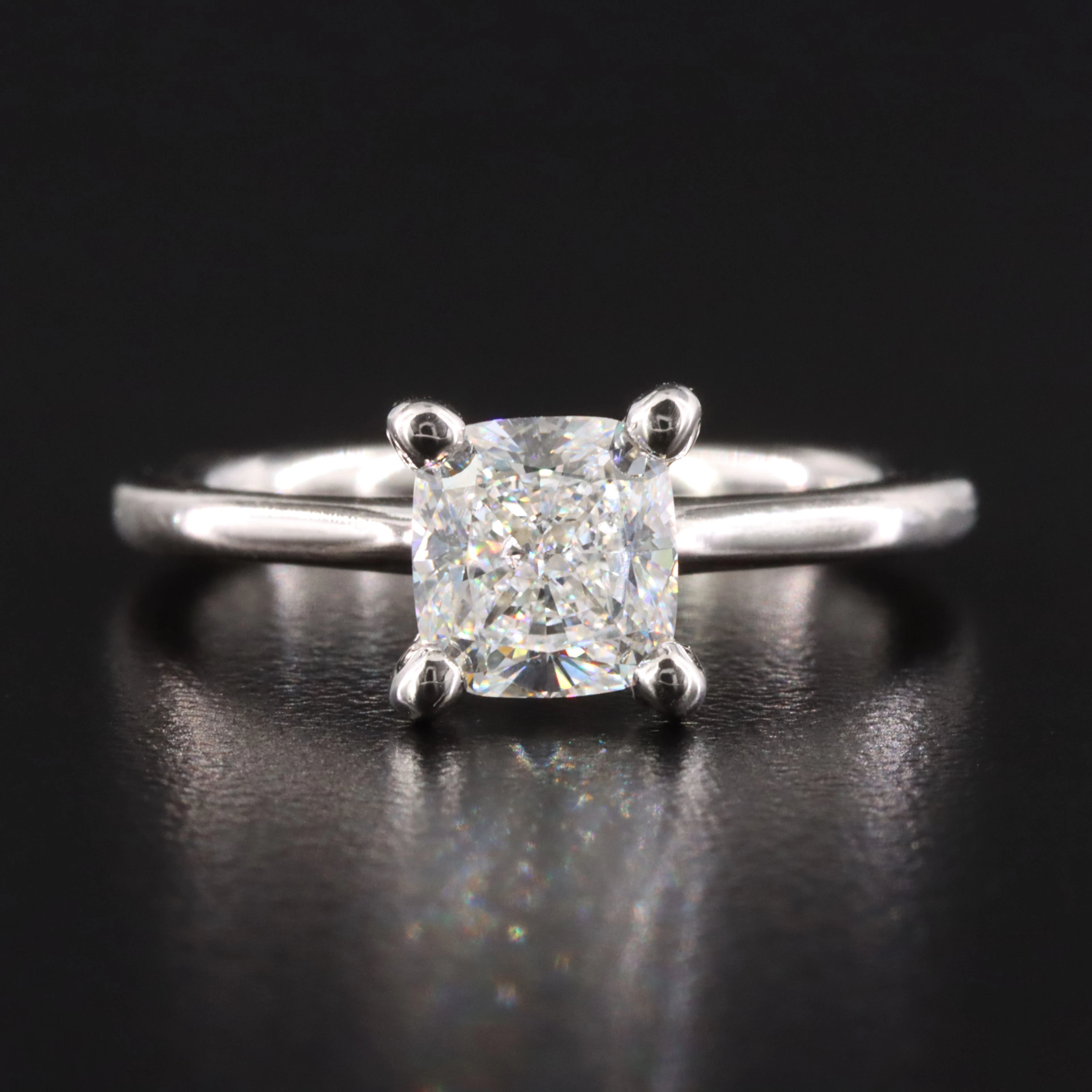 Platinum 1.24 CT Internally Flawless Diamond Solitaire Ring with GIA eReport