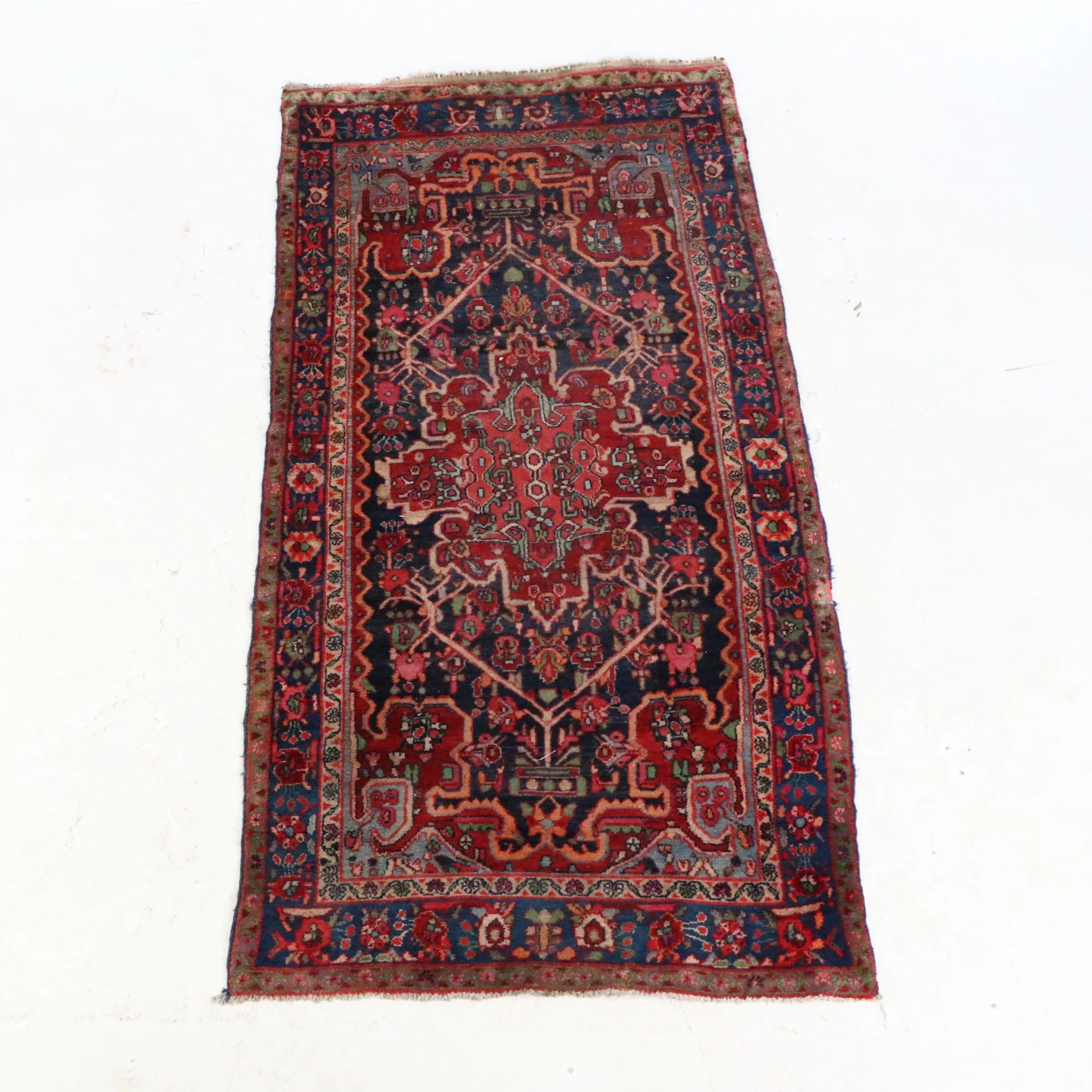 4'5 x 8'8 Hand-Knotted Persian Hamadan Area Rug