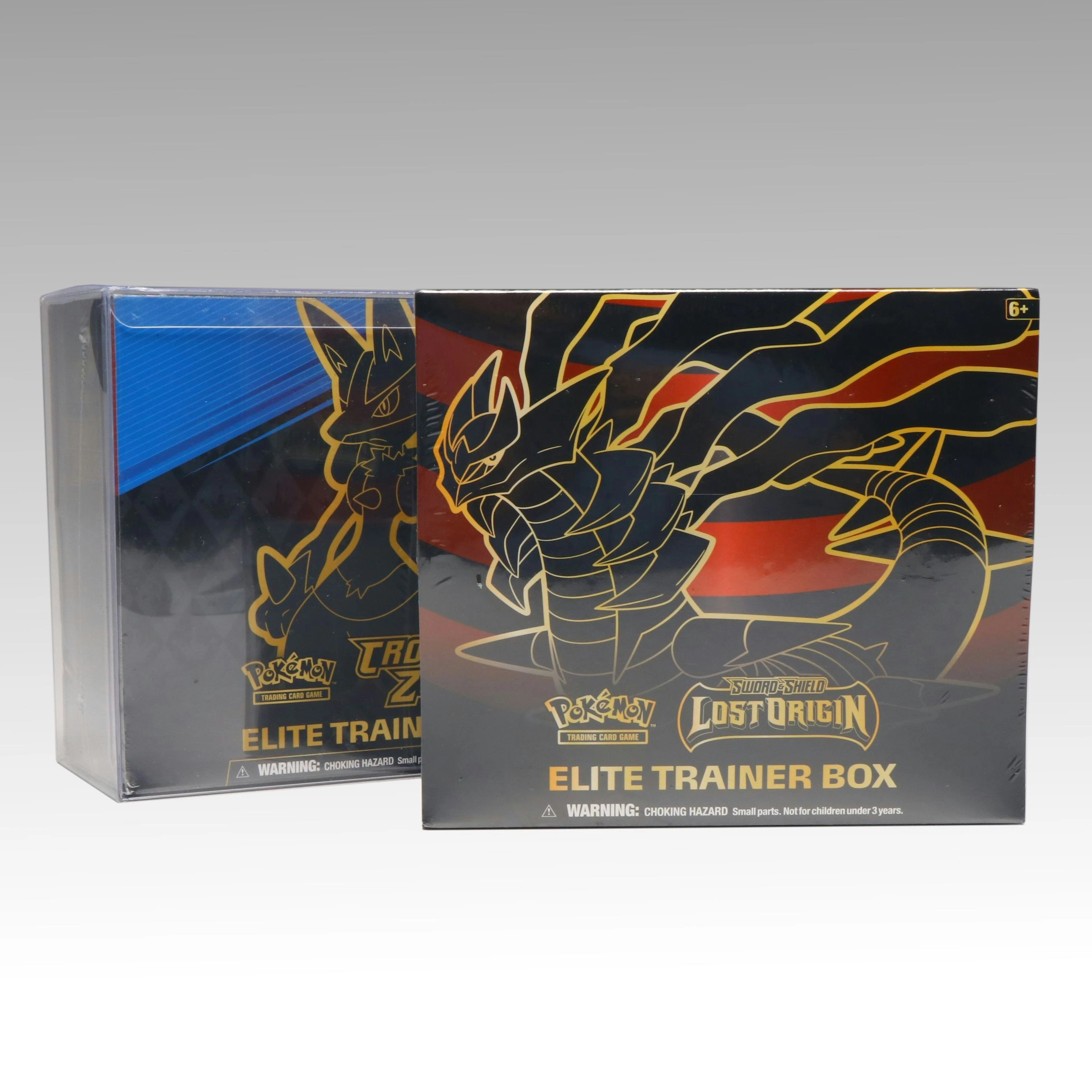 Sealed Crown Zenith and Lost Orgin Pokémon Card Elite Trainer Boxes