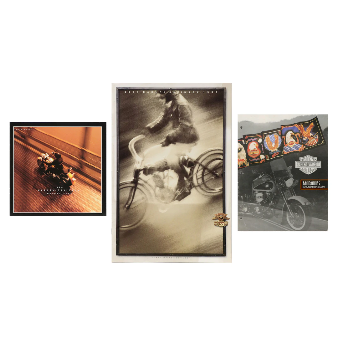 Harley-Davidson Bandana OLP Catalog with 1993 and 1996 Sales Catalogs
