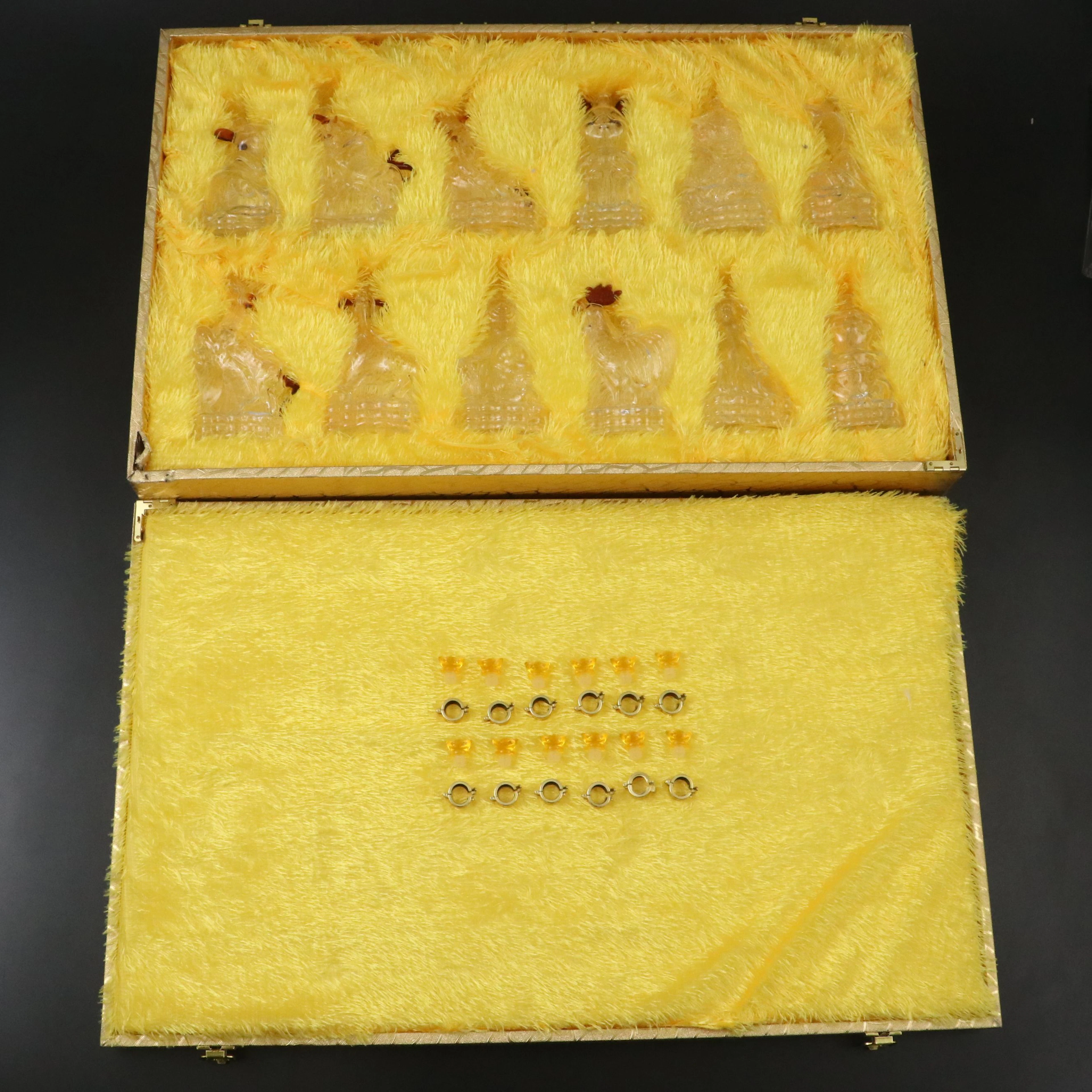 Chinese Zodiac Miniature Wine & Whiskey Decanter Set with Case, 21st C.