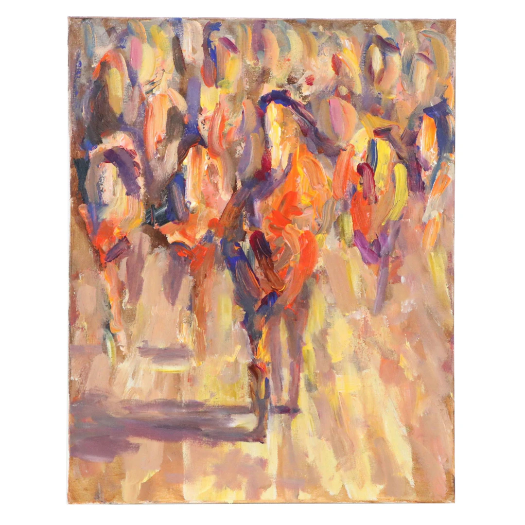 Elle Raines Acrylic Painting "Herd of Horses," 2026