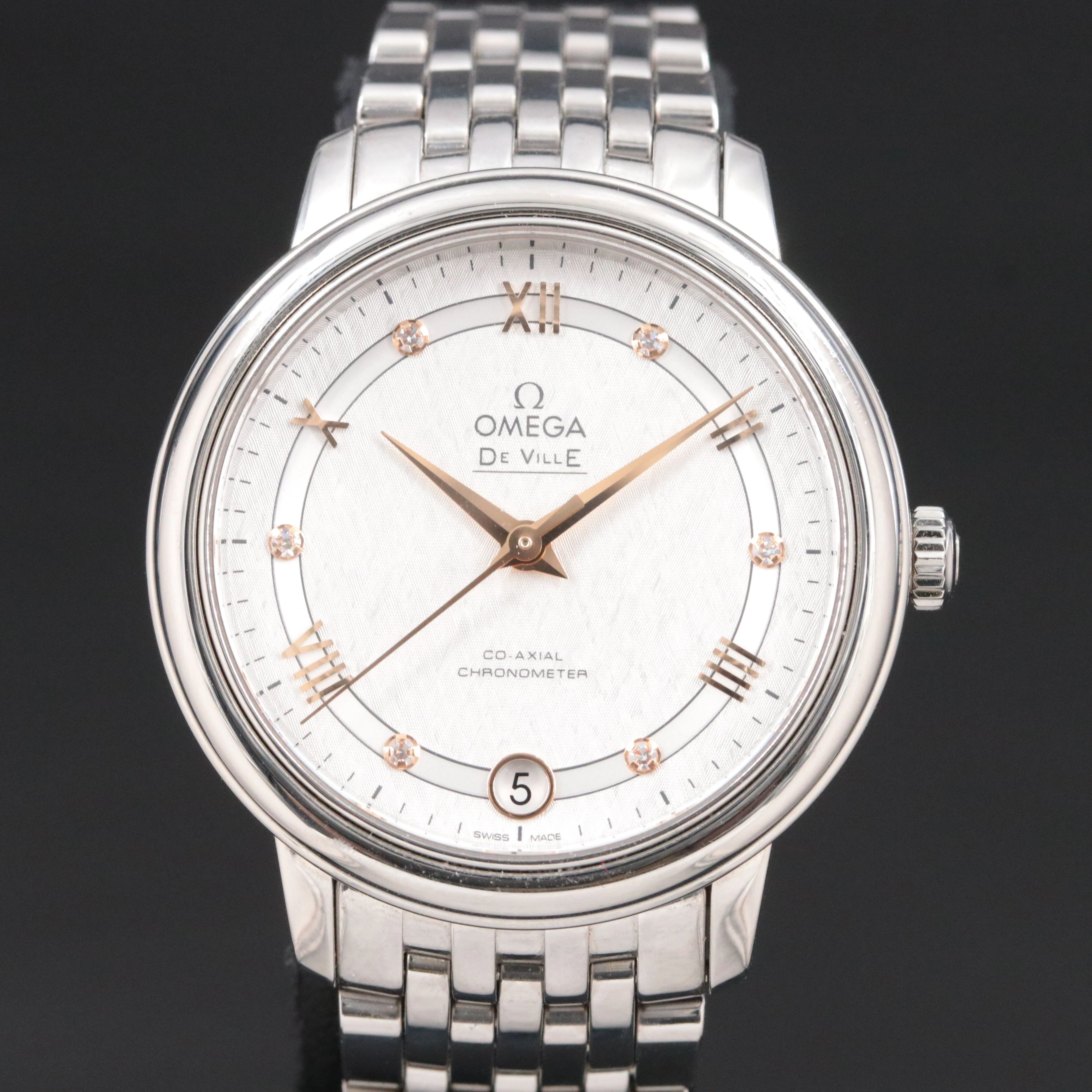 Omega DeVille Prestige Co-Axial Chronometer Stainless Steel Automatic Watch