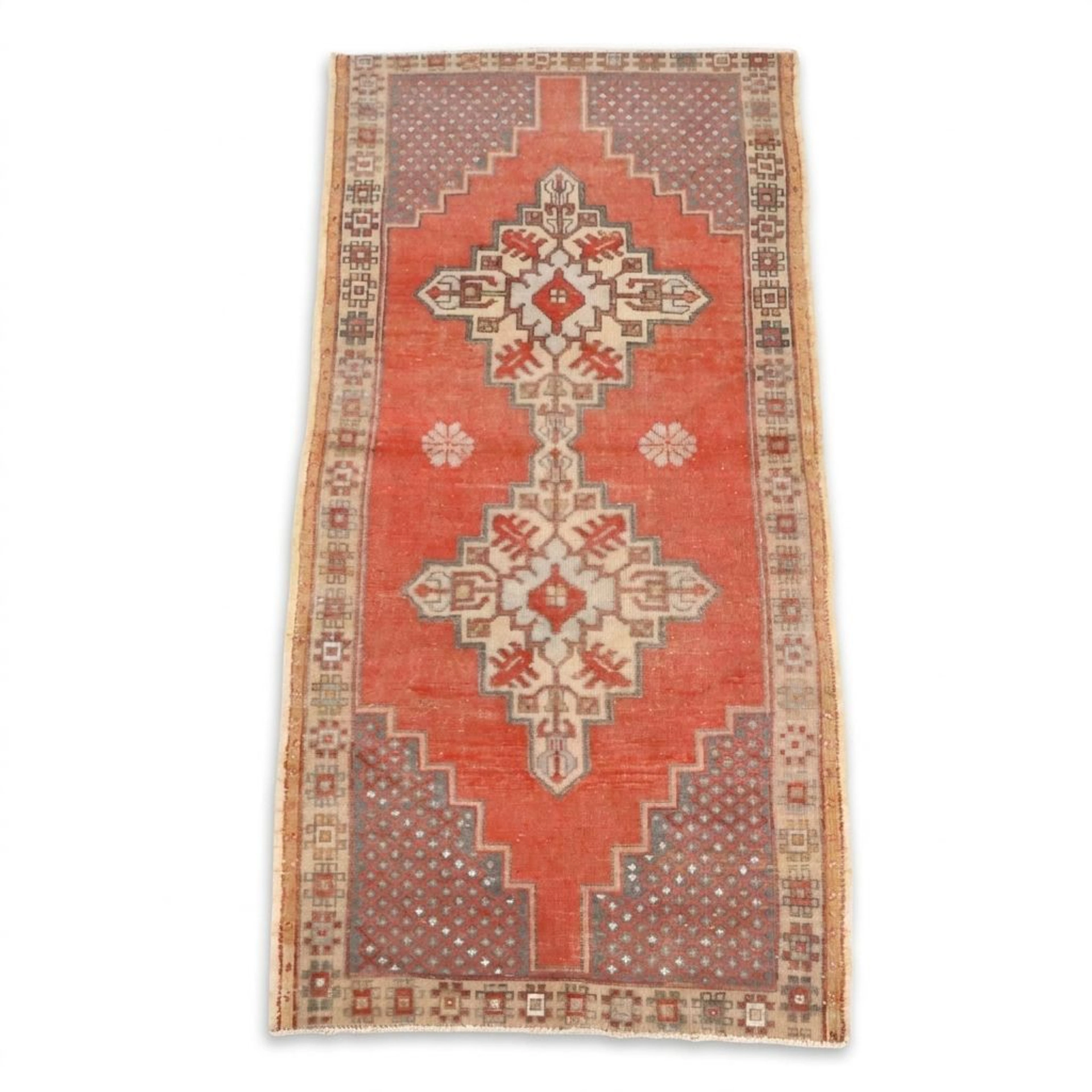 3'8 x 7'8 Hand-Knotted Turkish Taşpınar Area Rug