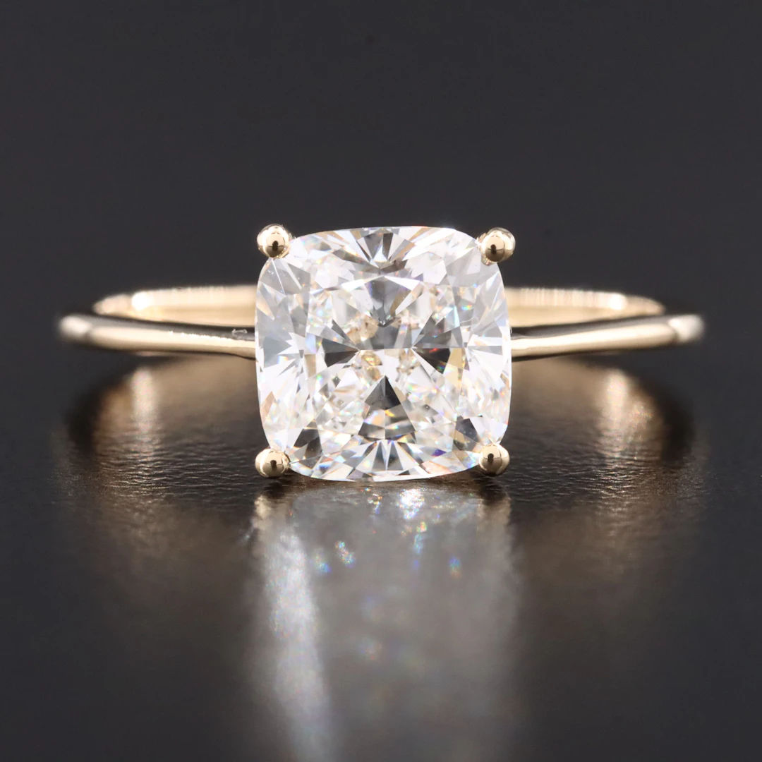 14K 2.02 CT Lab Grown Diamond Ring with IGI Report
