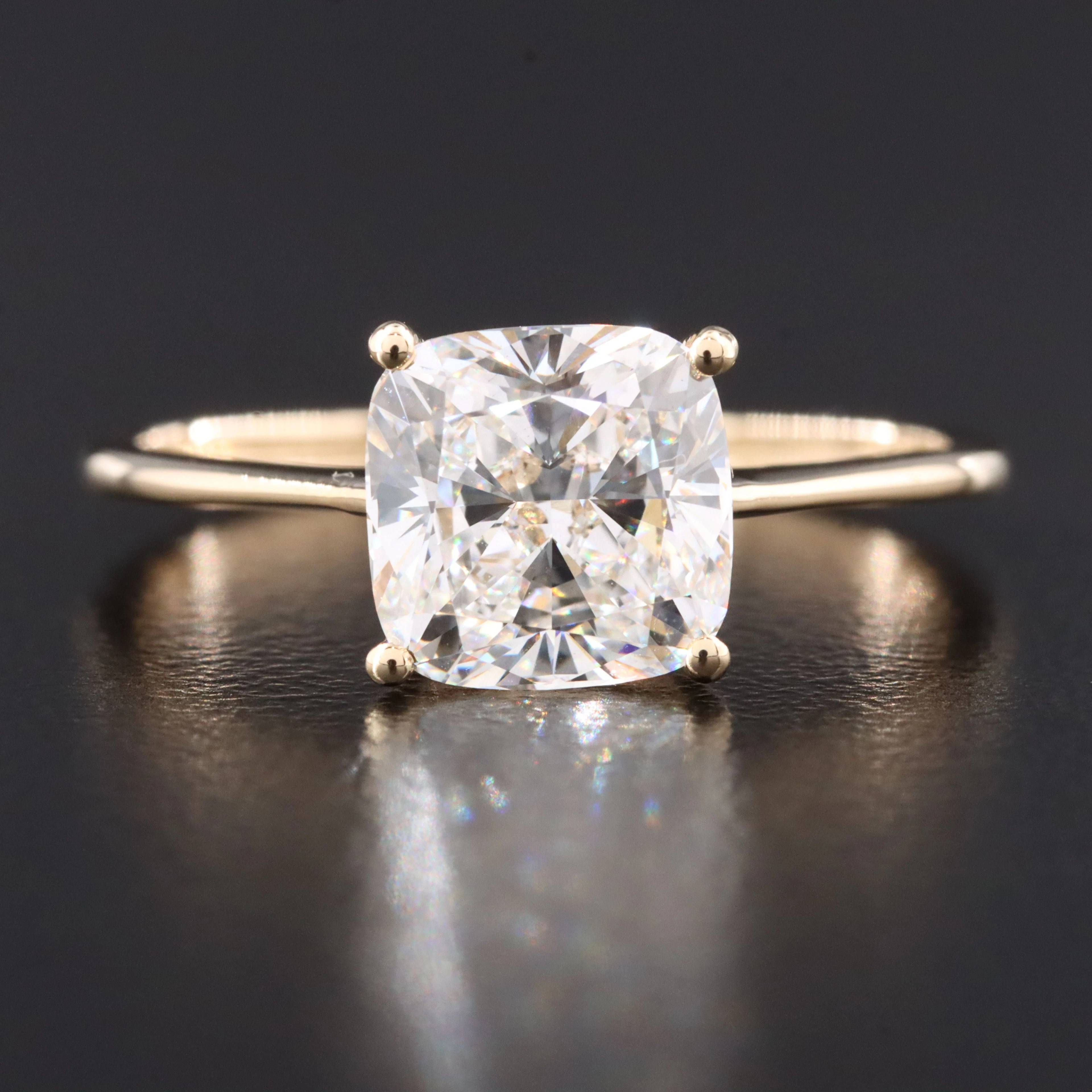 14K 2.02 CT Lab Grown Diamond Ring with IGI Report