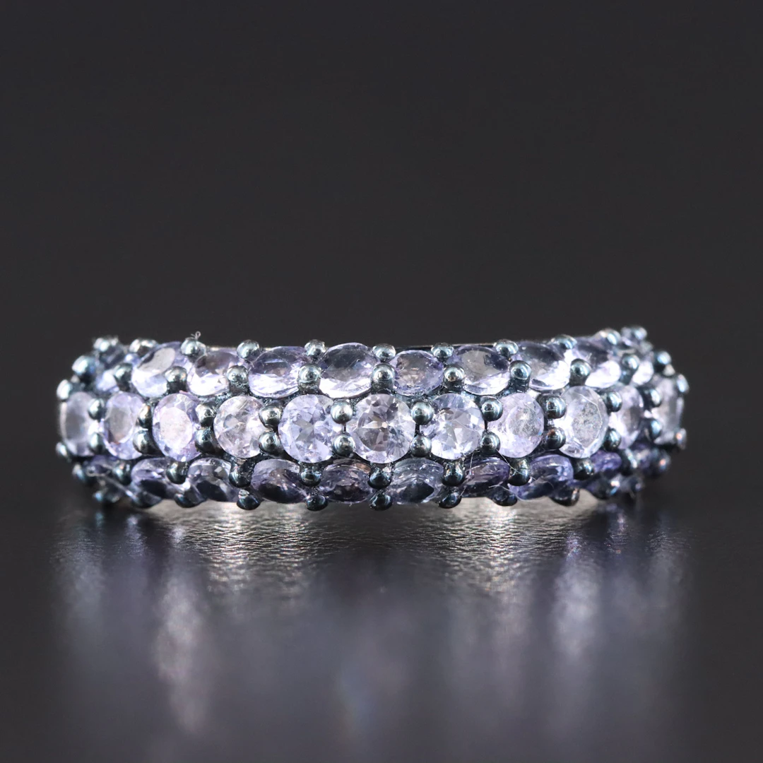 Sterling Tanzanite Band