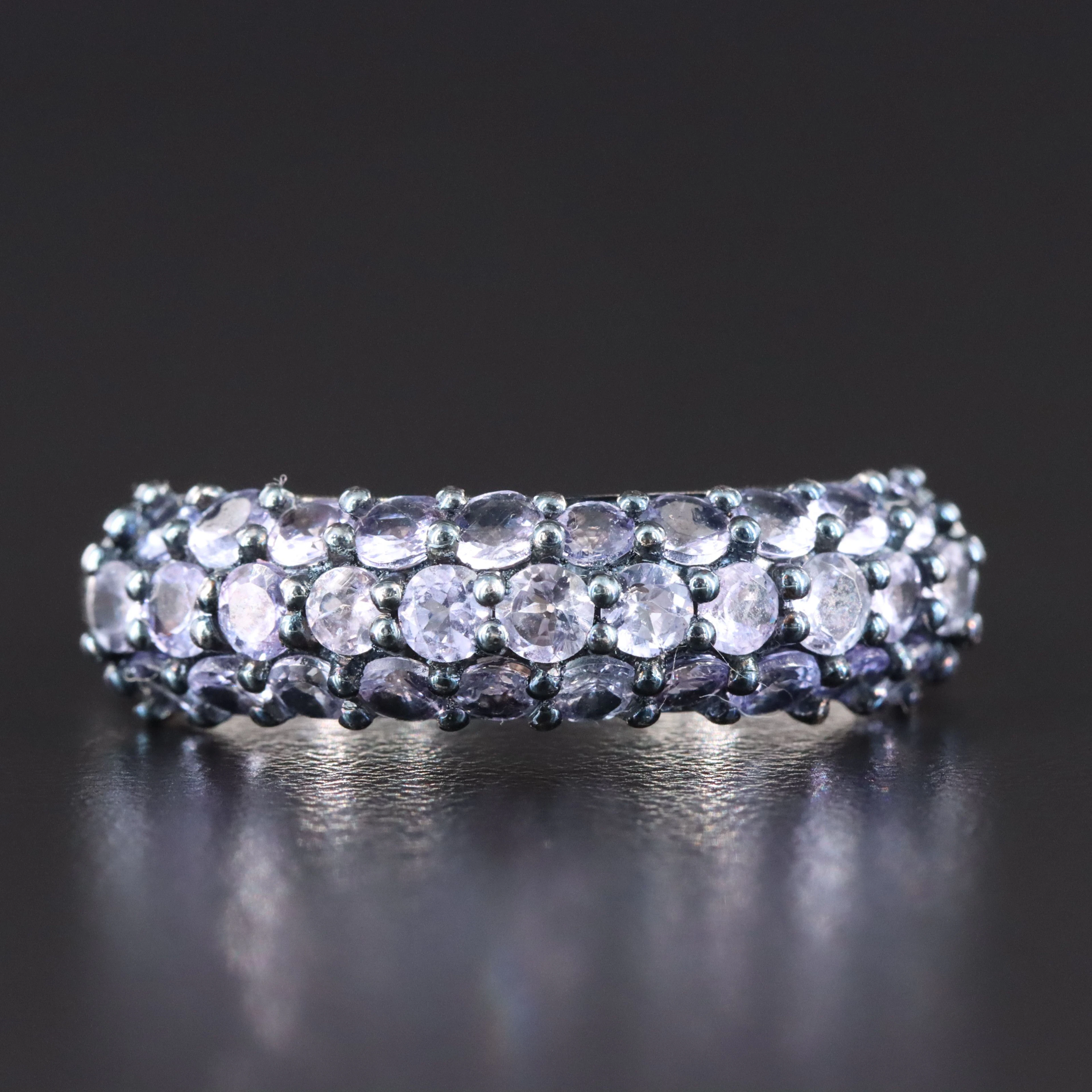 Sterling Tanzanite Band