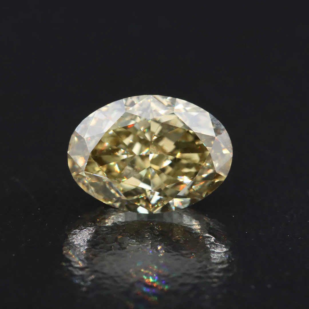 Loose 2.09 CT Lab Grown Fancy Yellow Diamond