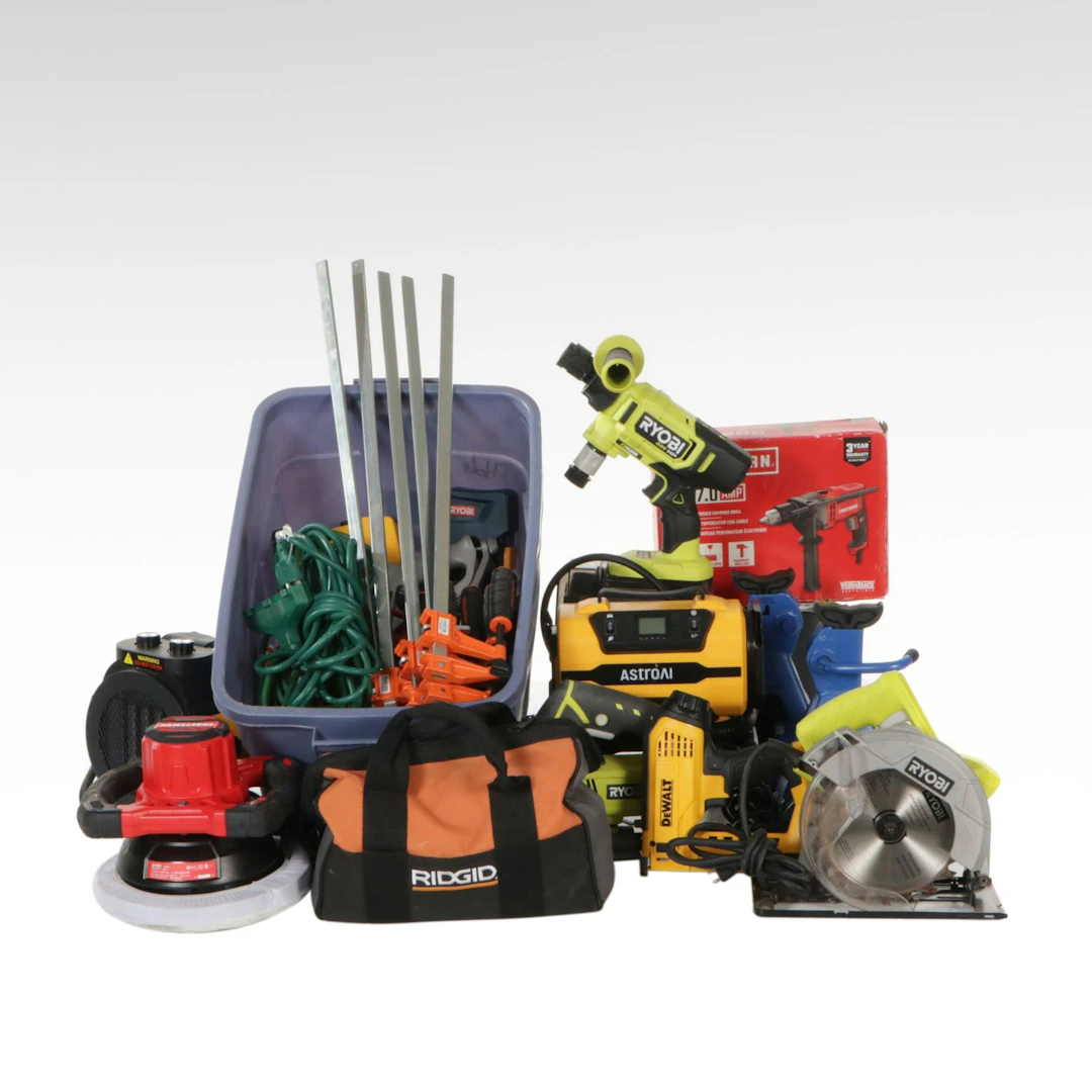 Ryobi, DeWalt, Craftman Power Tools and Other Tool Sets