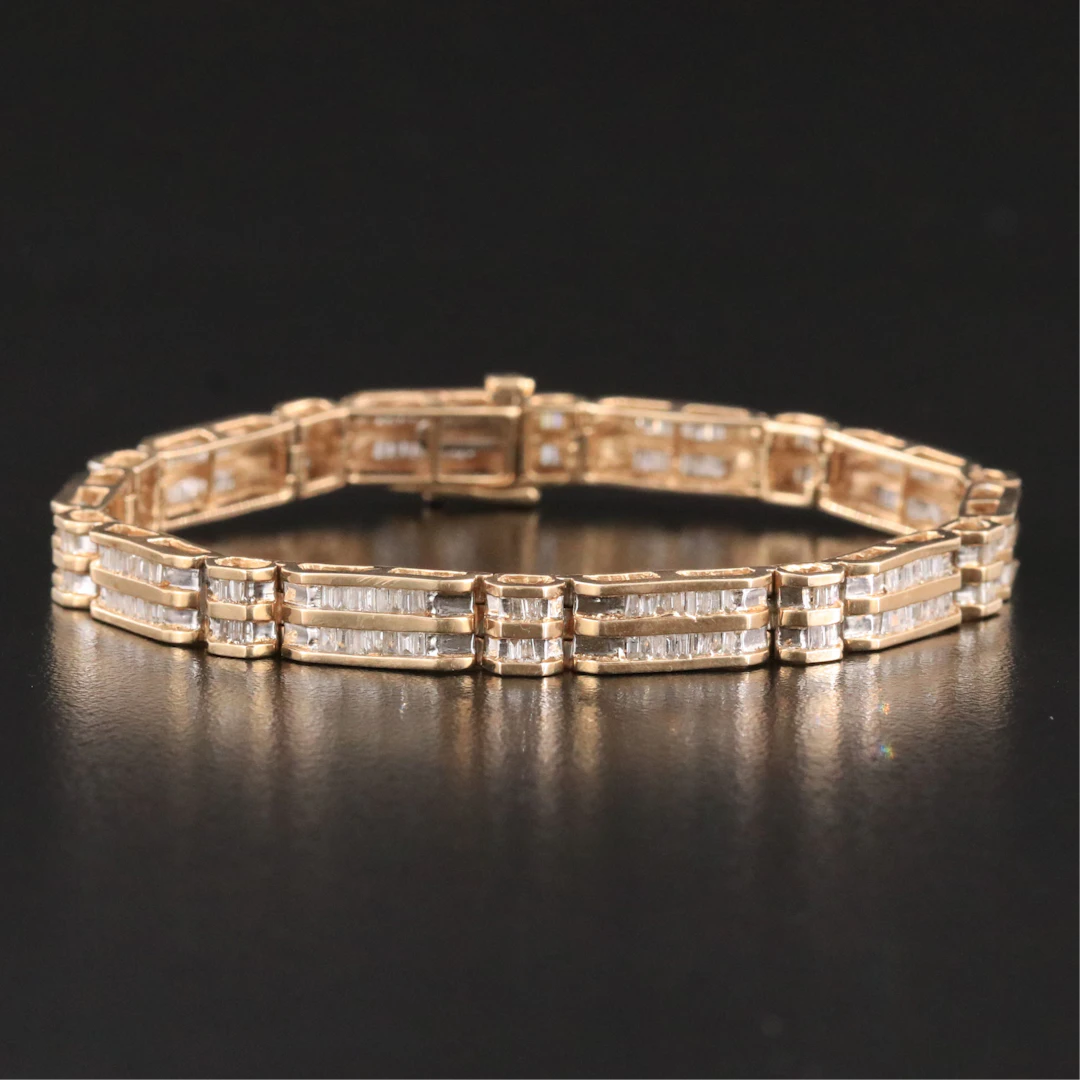 10K 3.10 CTW Diamond Bracelet