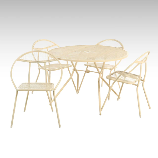 Mid Century Modern Style Five-Piece Patio Dining Set