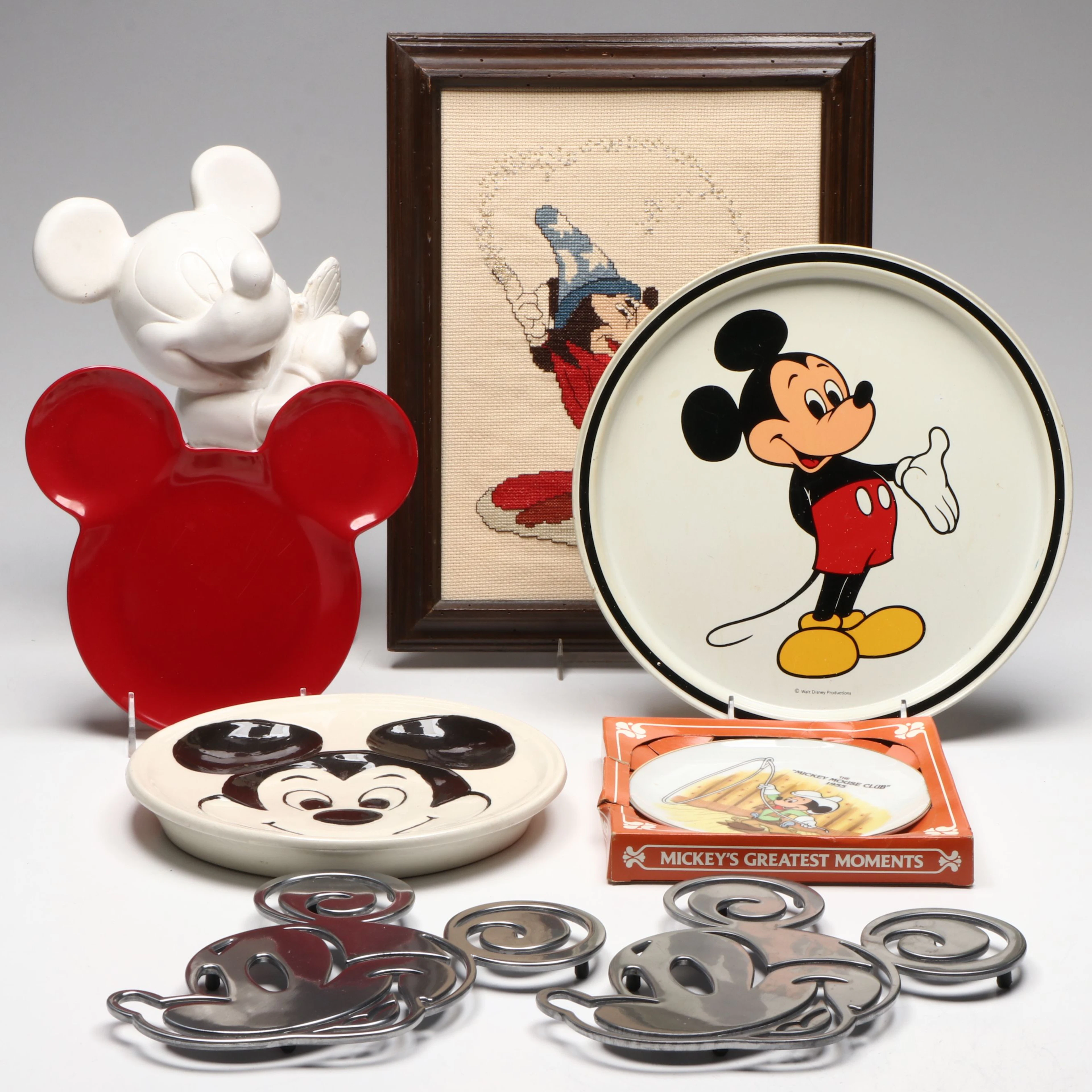 Walt Disney "Mickey with Butterfly" Planter with More Mickey Mouse Décor