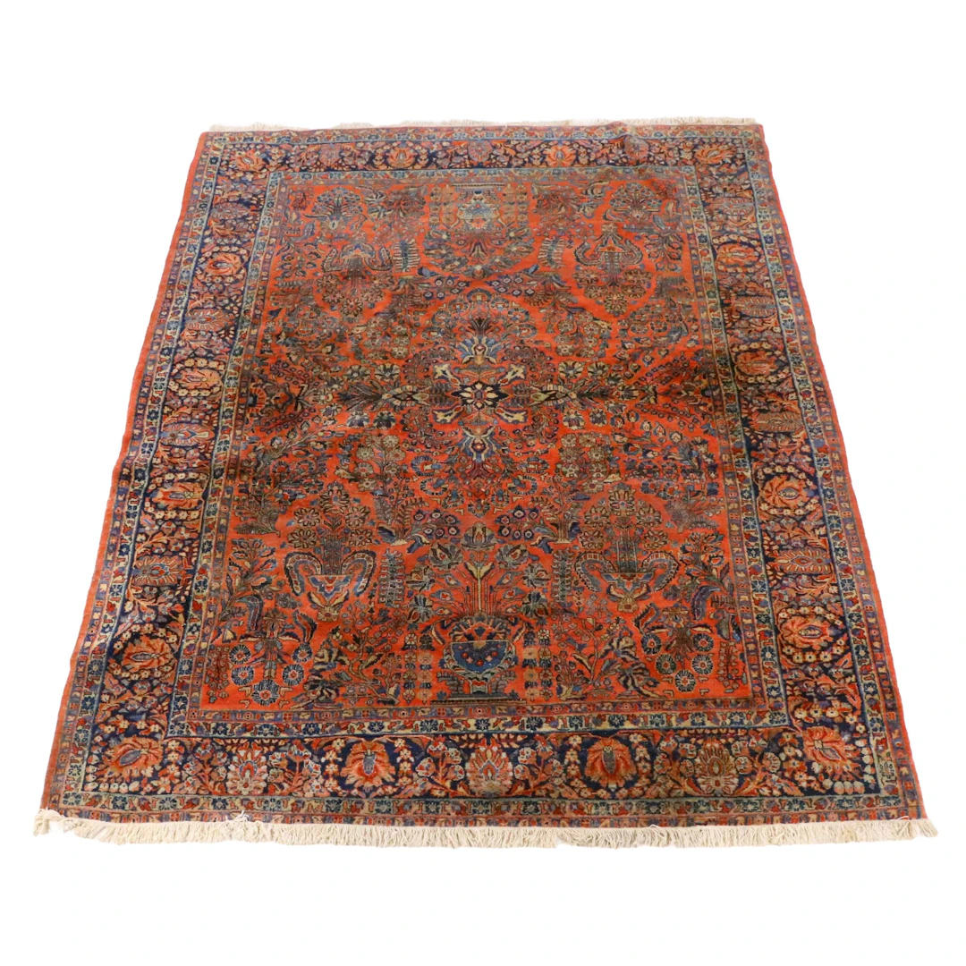 8'5 x 11'5 Hand-Knotted Persian Sarouk Area Rug