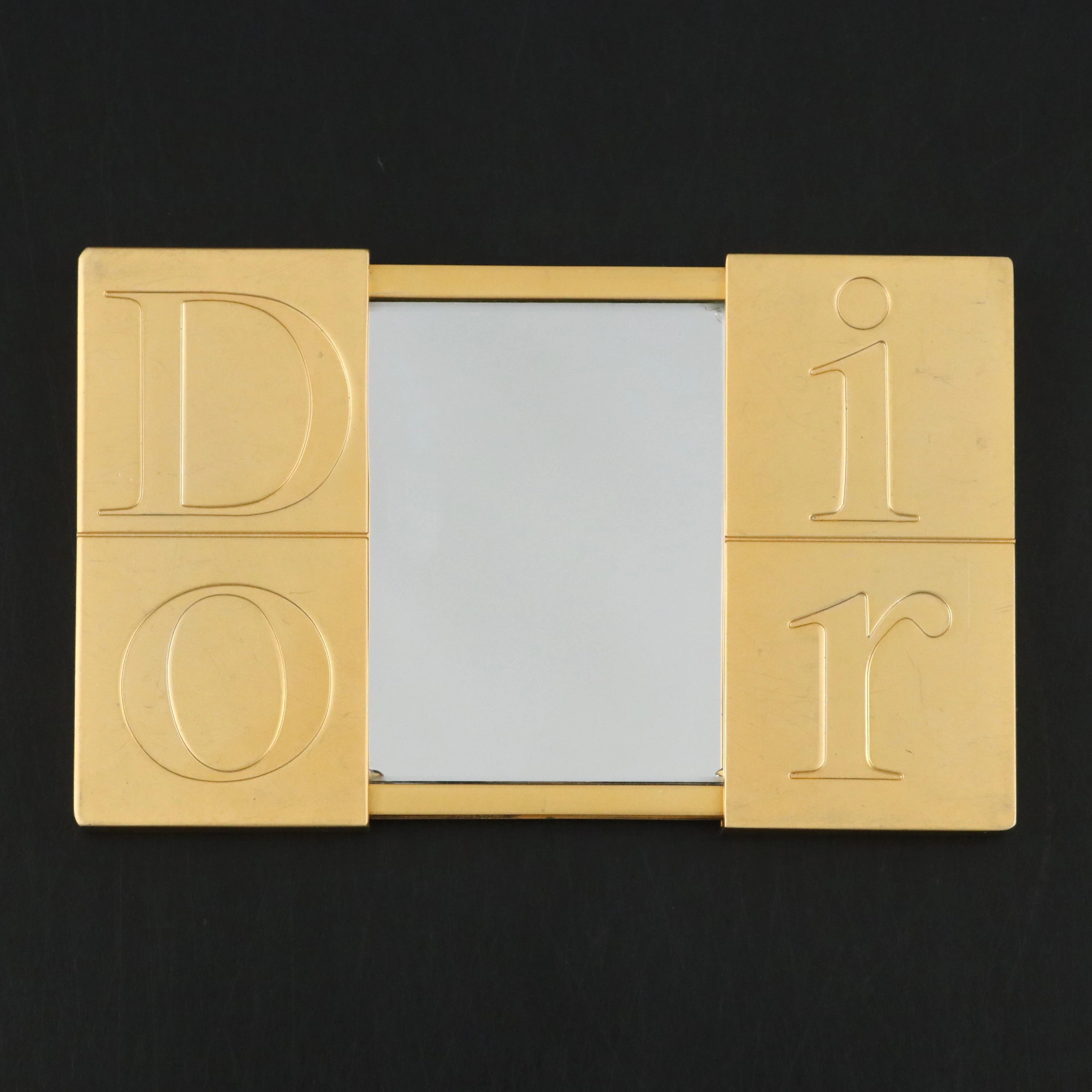 Vintage Christian Dior Sliding Compact Mirror
