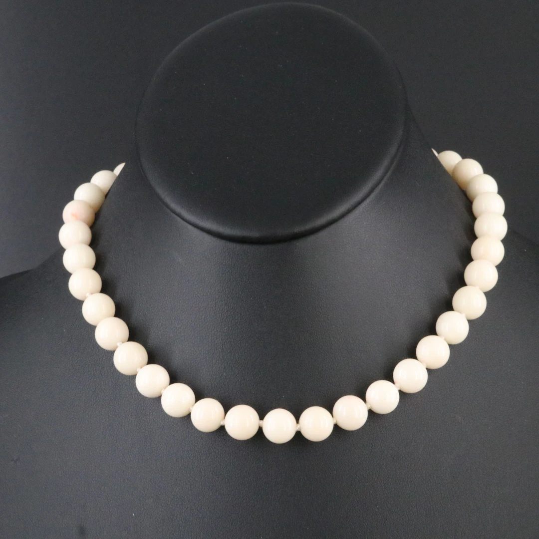 14K Coral Bead Necklace