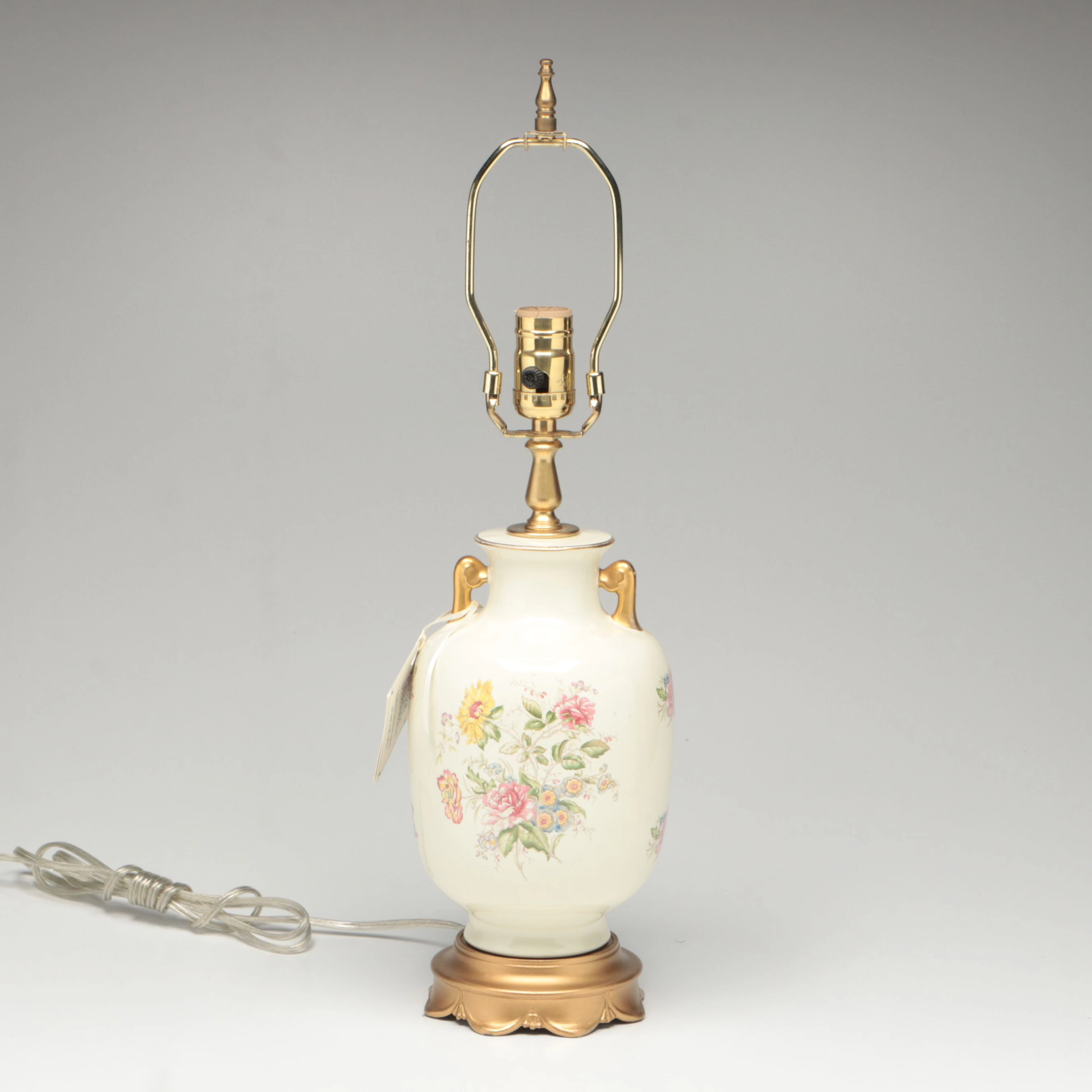 Palette Studios Floral Ceramic Table Lamp