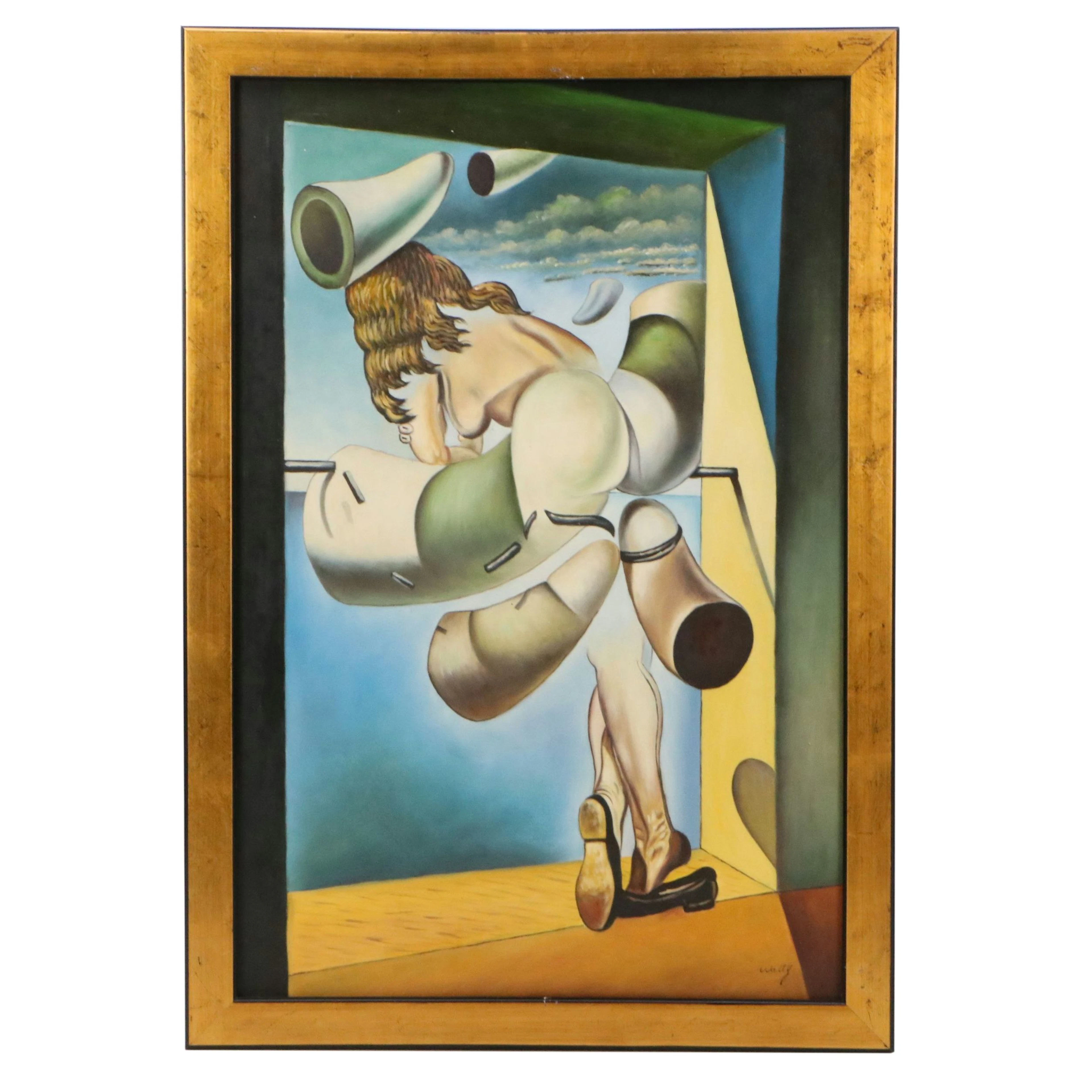 Copy Acrylic Painting After Salvador Dalí, 21st Century