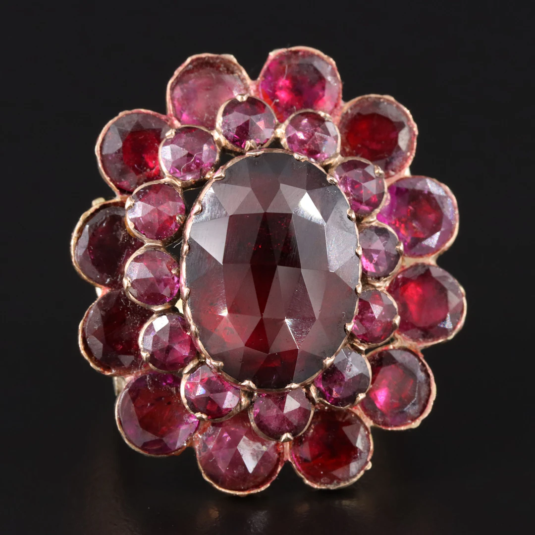 14K Garnet Ring