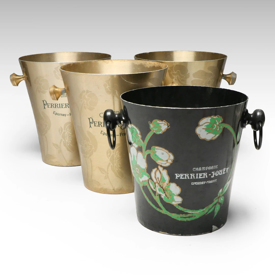 Perrier-Jouët Metal Champagne Buckets