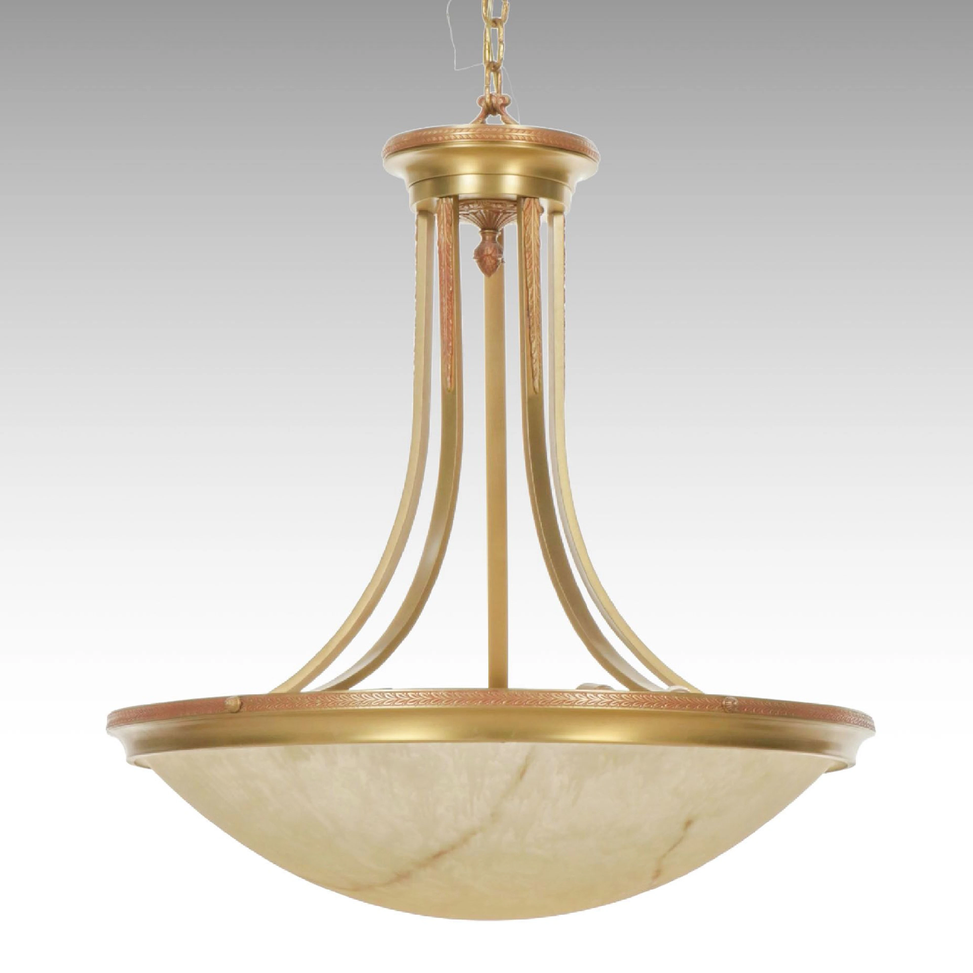 Cyan Design Neoclassical Plafonnier Alabaster Glass Pendant Light