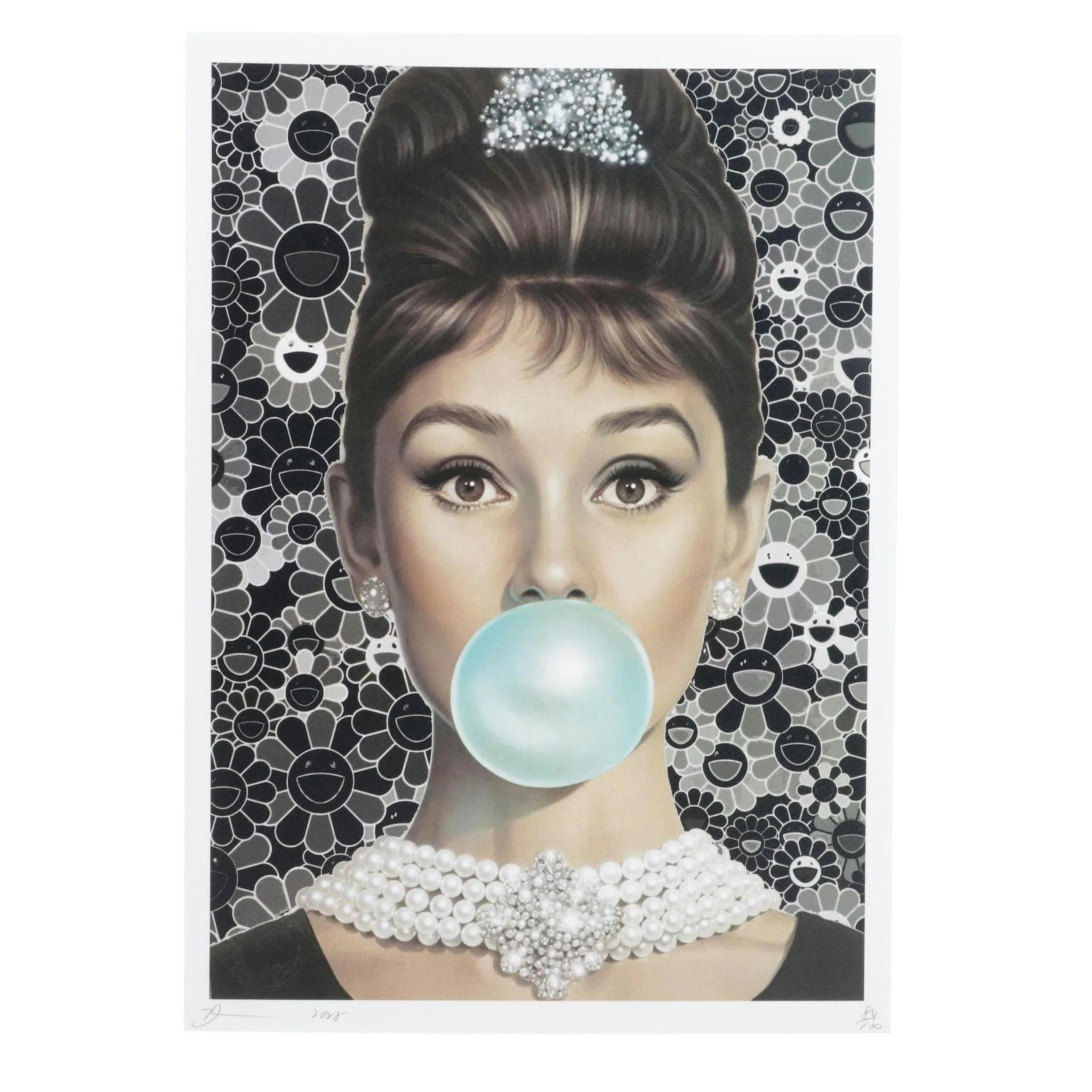 Death NYC Pop Art Homage to Audrey Hepburn x Takashi Murakami, 2025