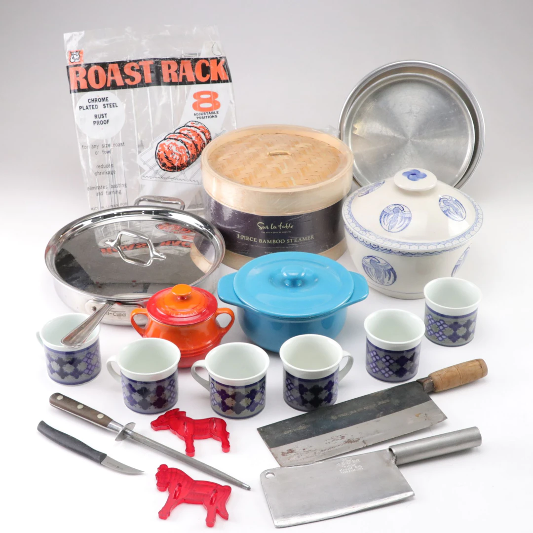 Le Creuset Soup Bowl, Sur La Table Bamboo Steamer, Royal Doulton Mugs and More