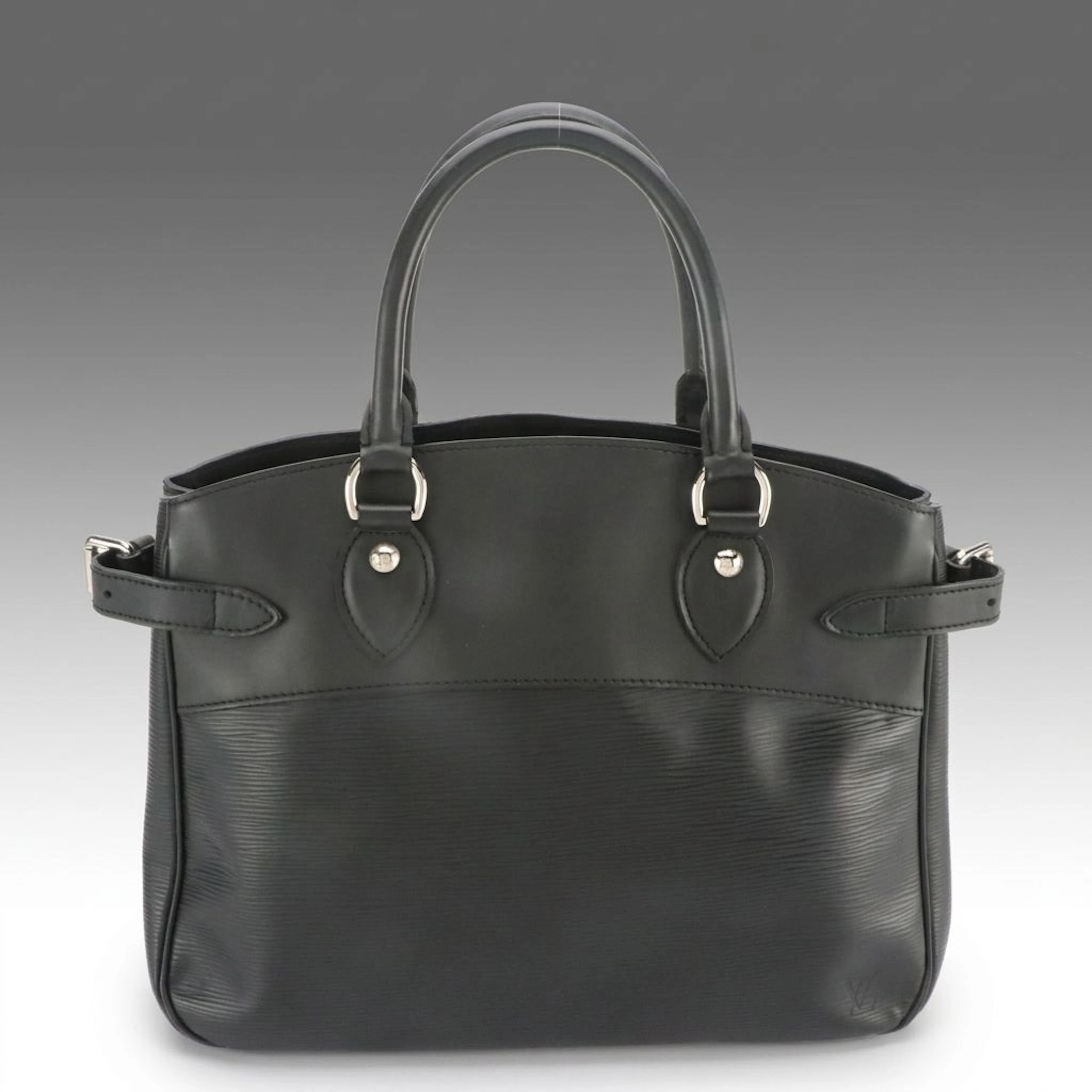 Louis Vuitton Passy PM Handbag in Black Epi and Smooth Leather