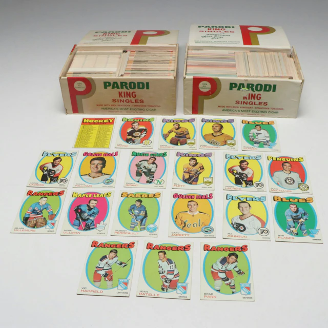 1970s Topps Hockey Checklist Cards with NHL Pro Set Cards, 1990s
