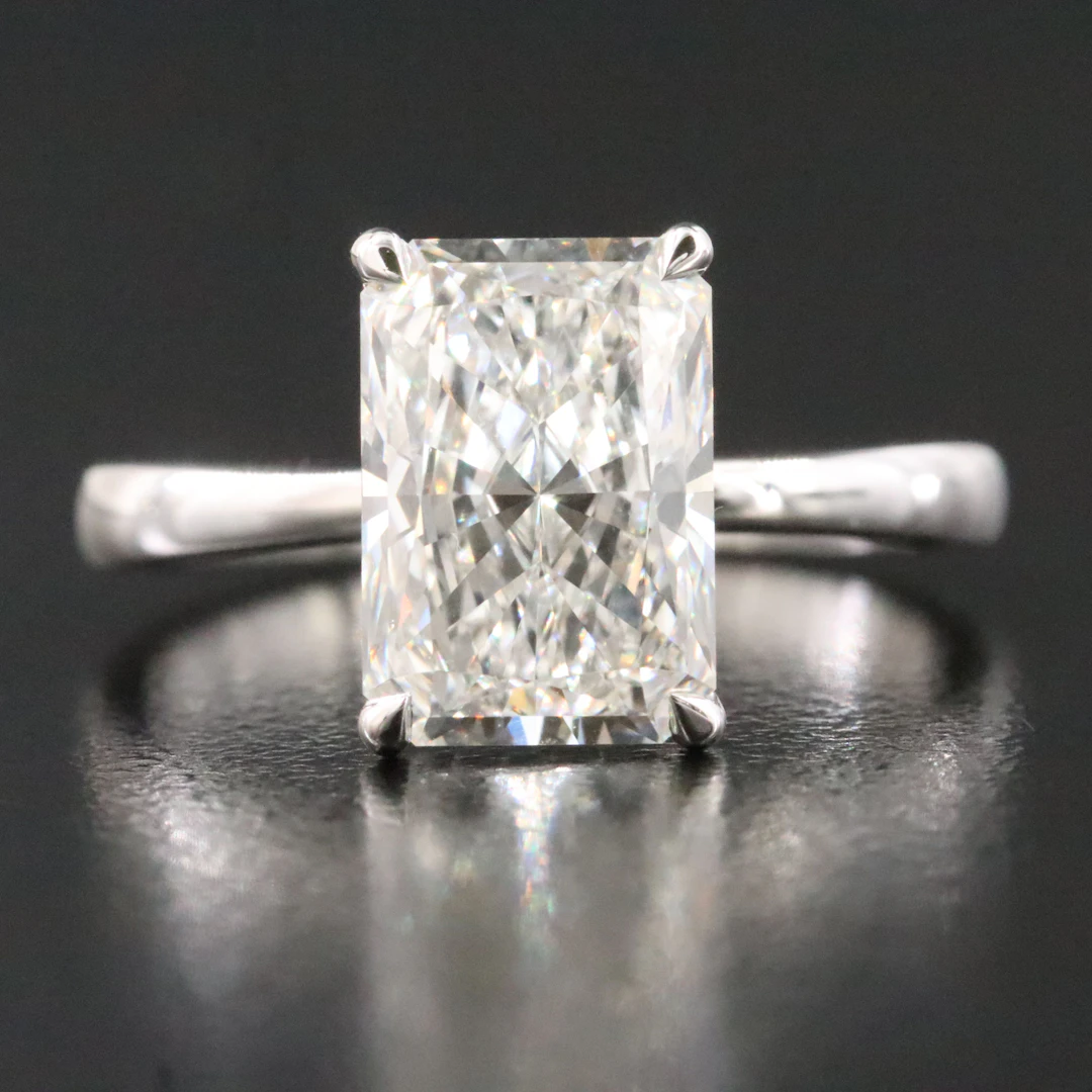 14K 3.07 CTW Lab Grown Diamond Ring with IGI Report