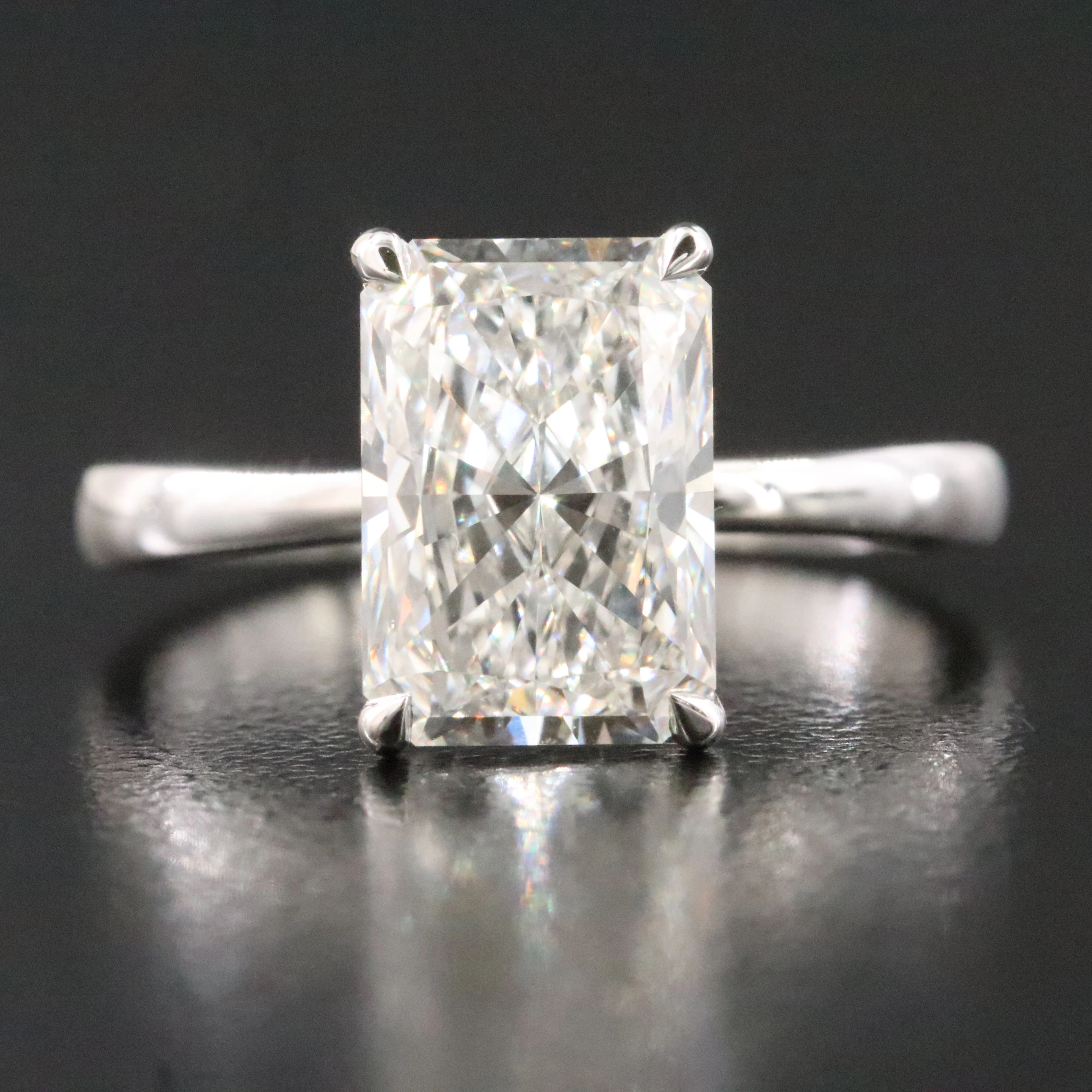 14K 3.07 CTW Lab Grown Diamond Ring with IGI Report