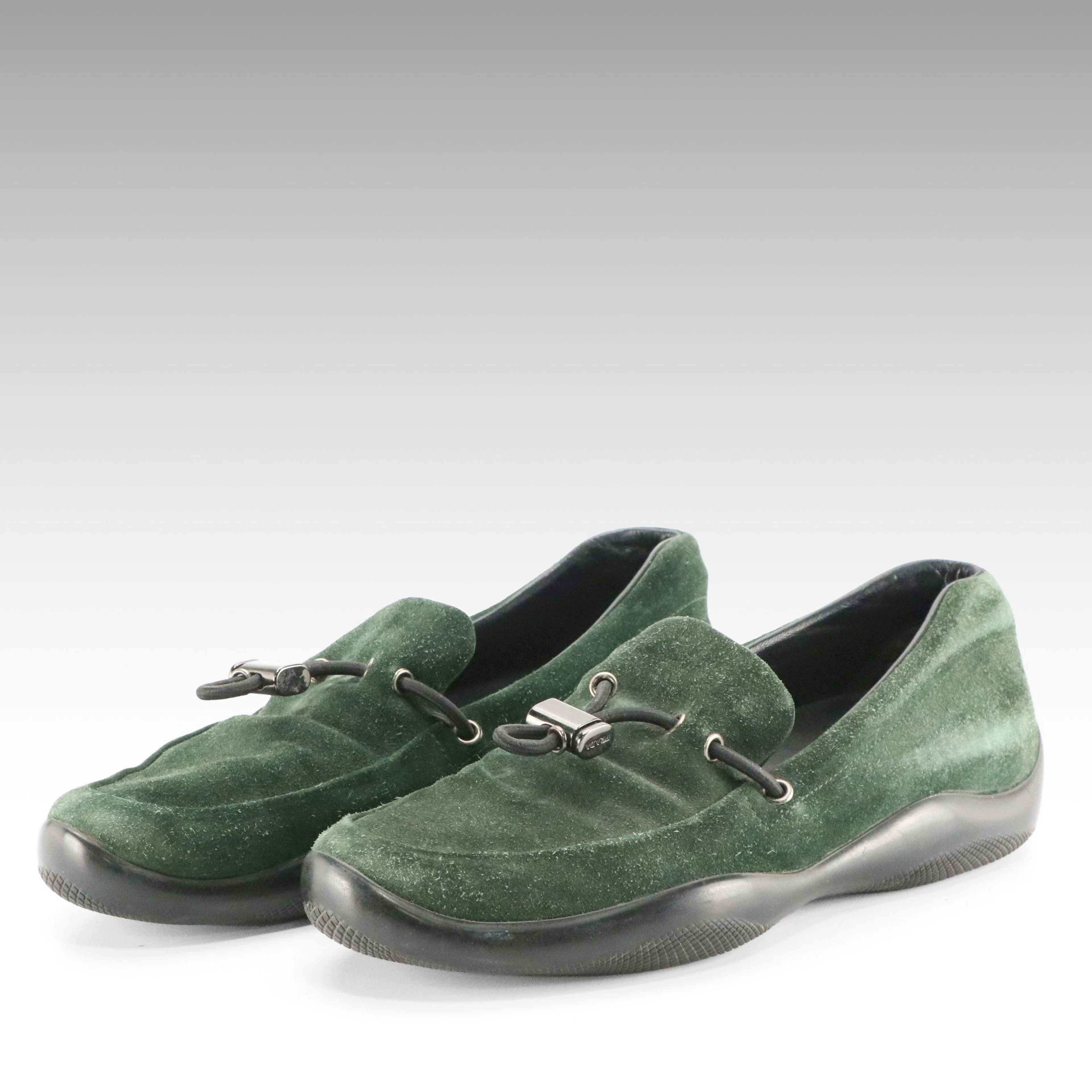 Prada Sport Suede Loafers, Vintage