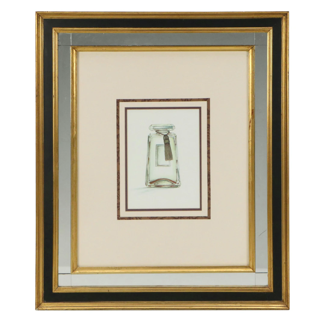Digital Print of Cologne Bottle with Tassel