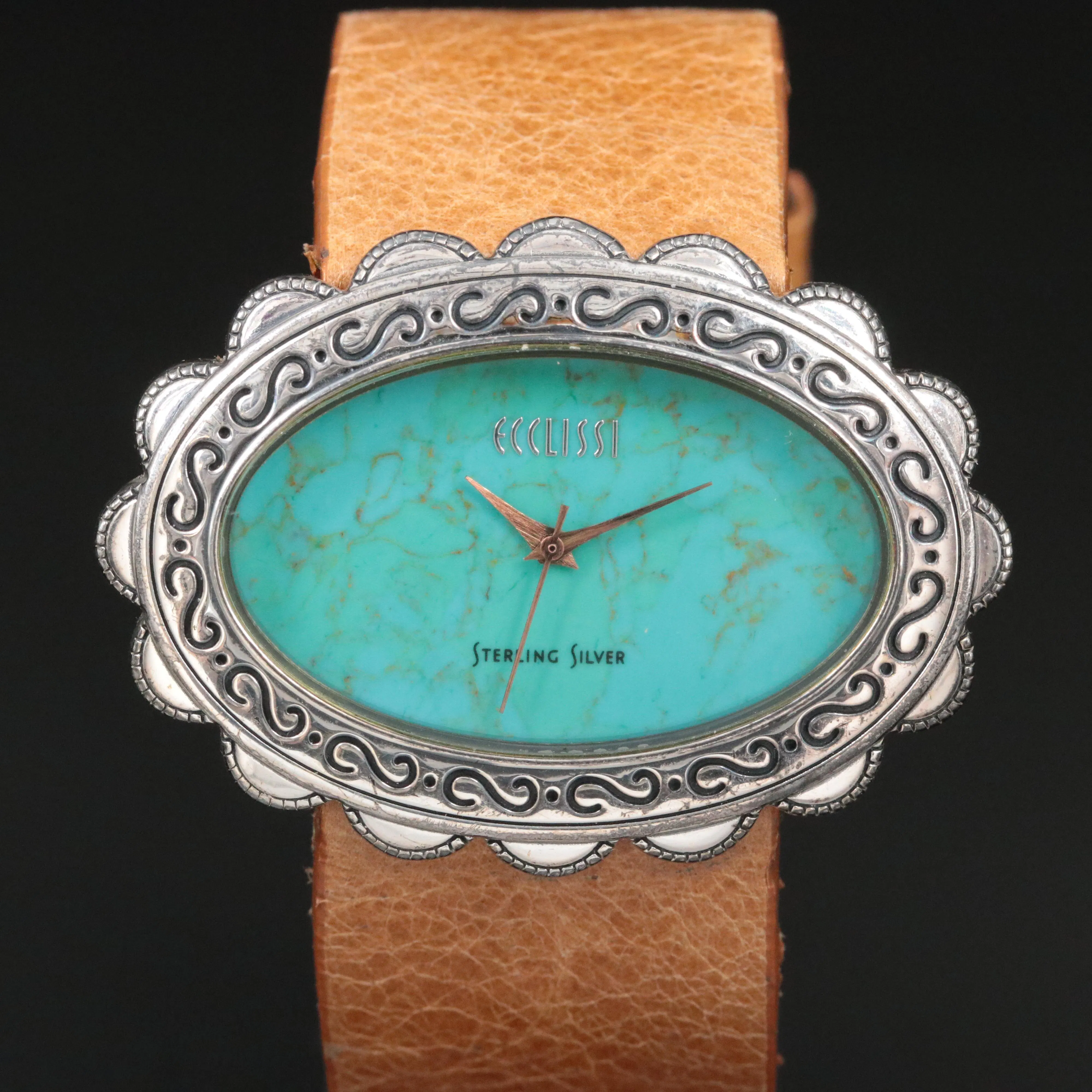 Ecclissi watch Ecclissi Sterling Silver Turquoise Dial Watch | Mercari main image 3