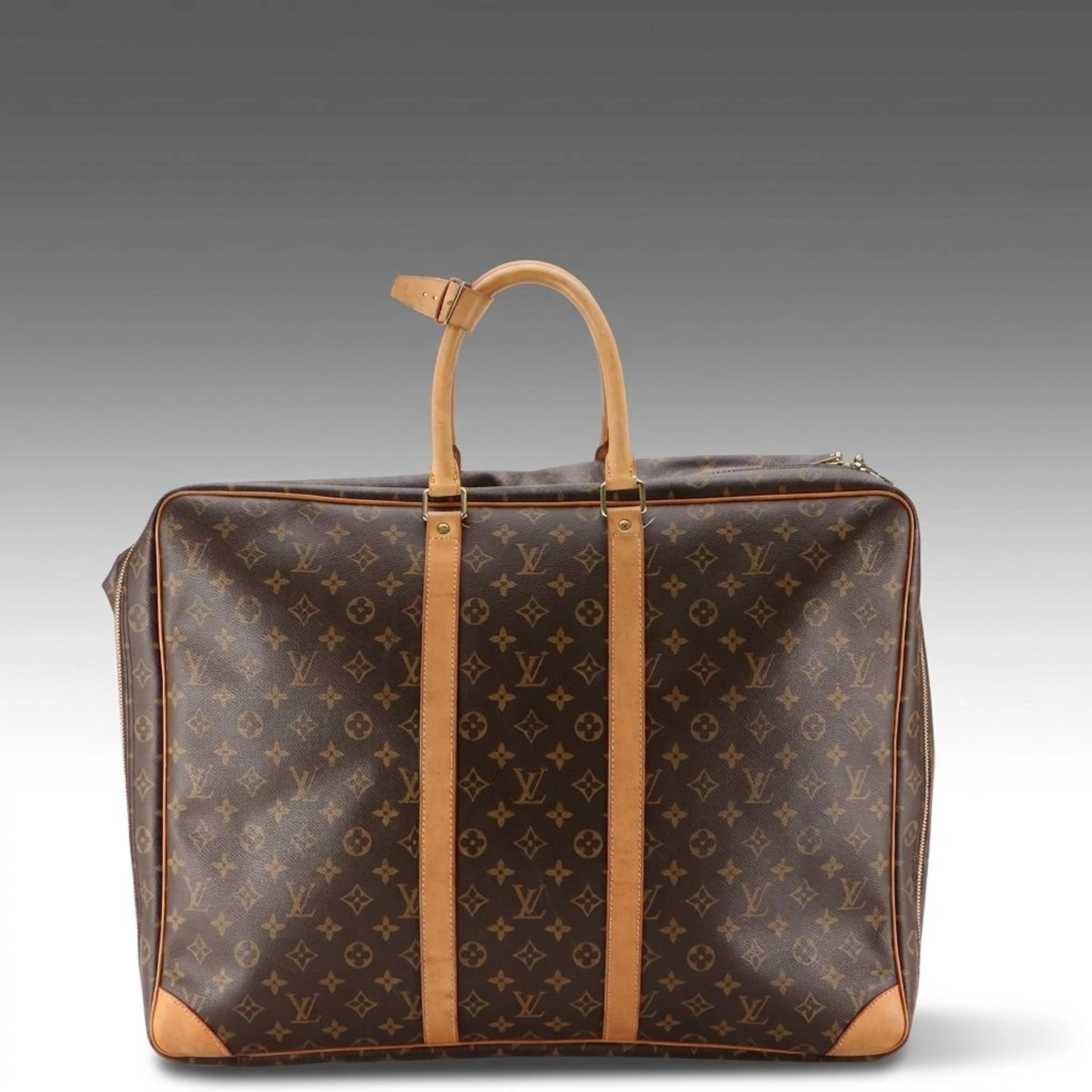 Louis Vuitton Sirius 55 Soft-Side Suitcase in Monogram Canvas/Vachetta Leather