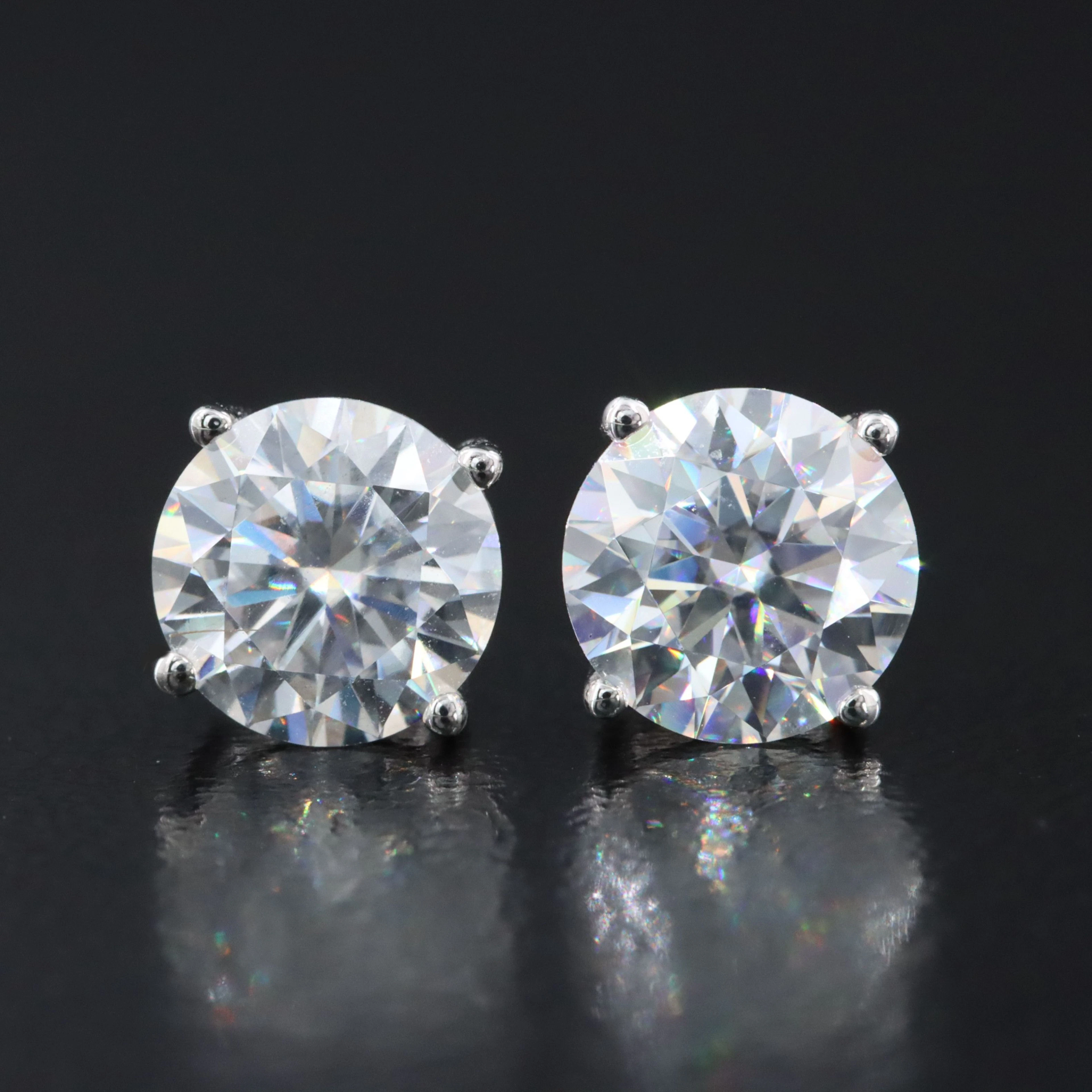14K Moissanite Stud Earrings